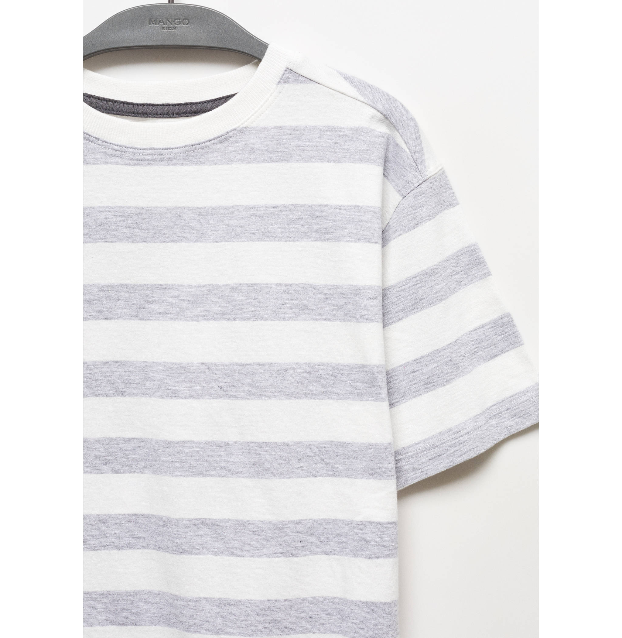 T-shirt à rayures en coton - Détail de l'article 8