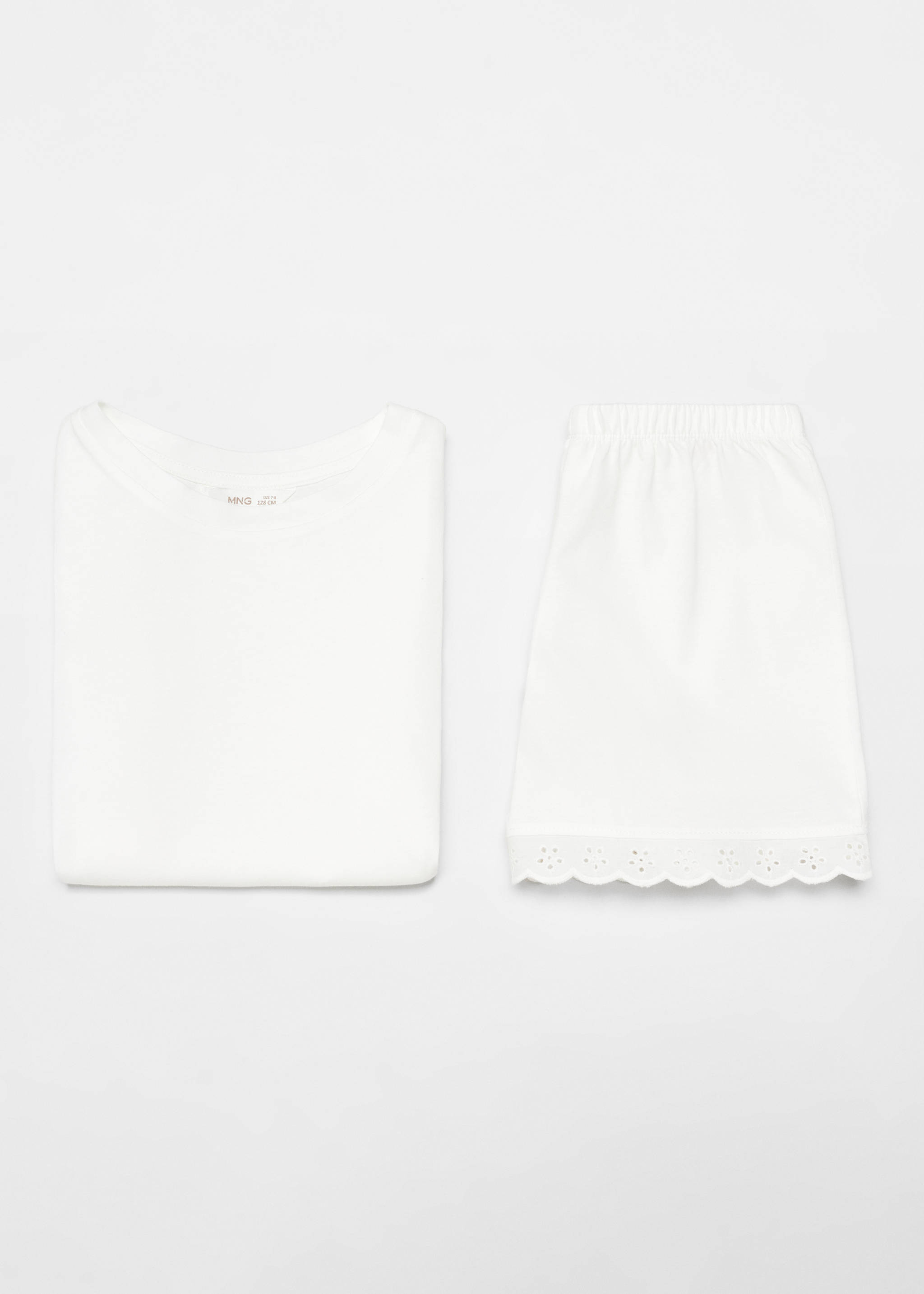 Ruffled cotton pyjamas - Details of the article 8