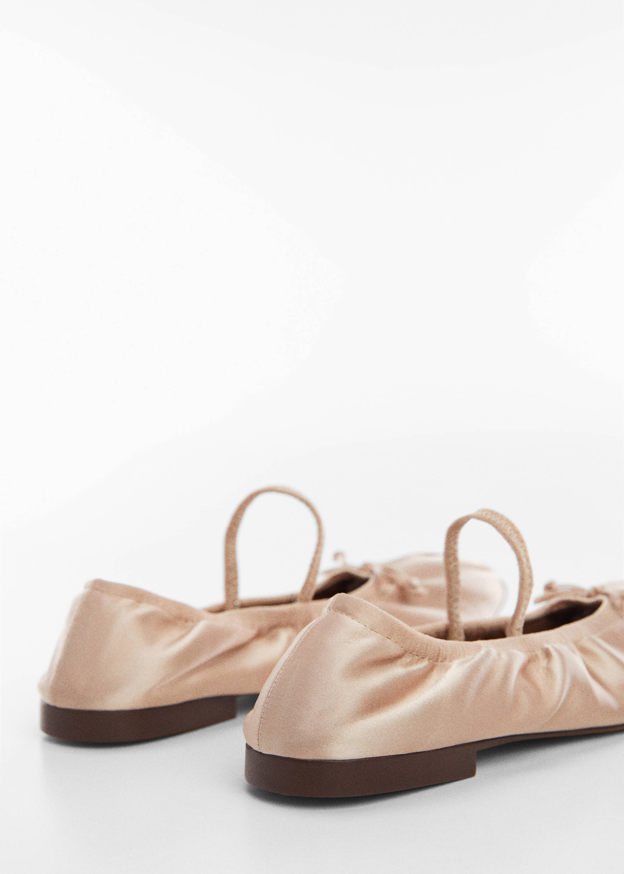 Elastic satin ballet flats - Details of the article 1