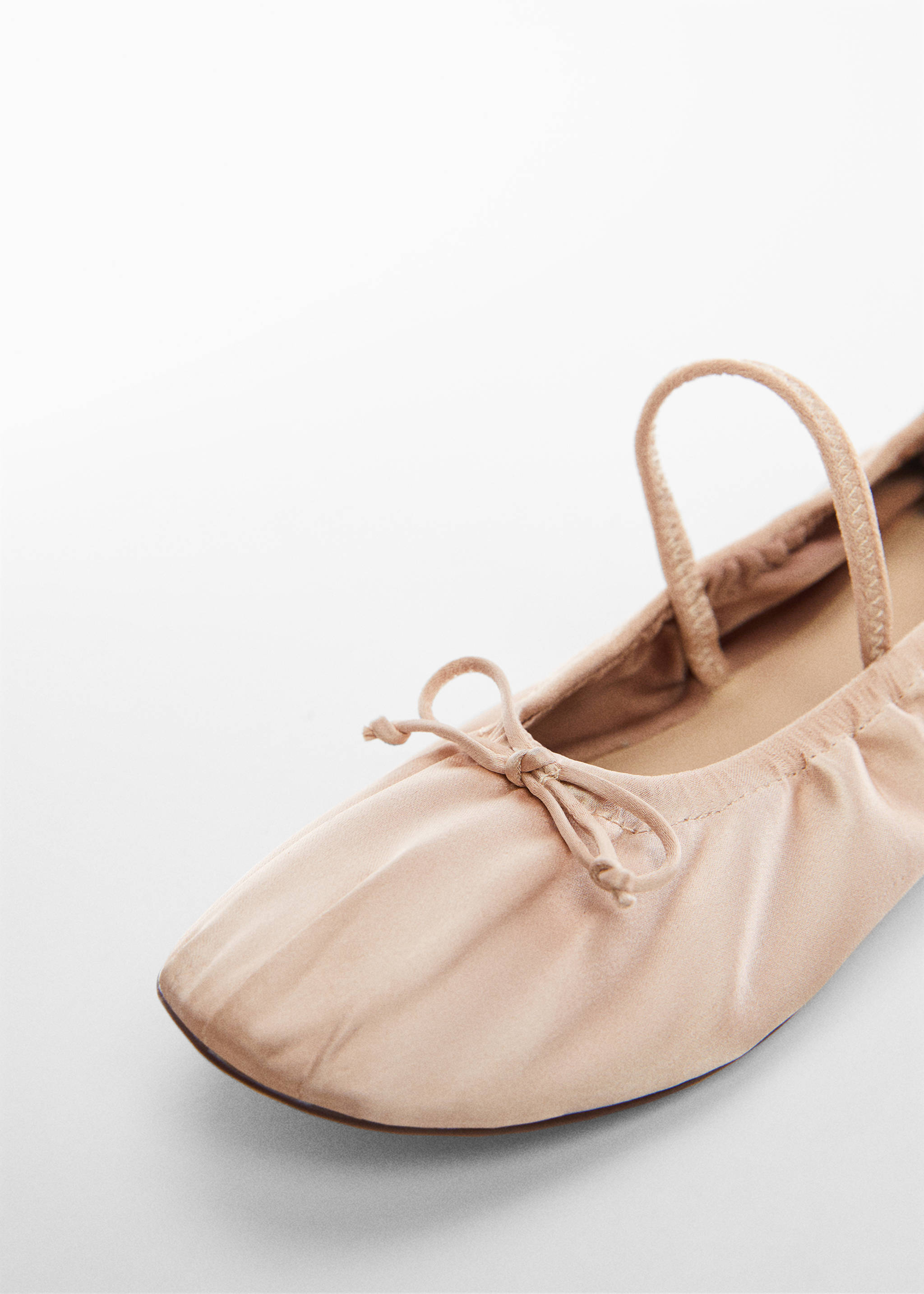 Elastic satin ballet flats - Details of the article 2
