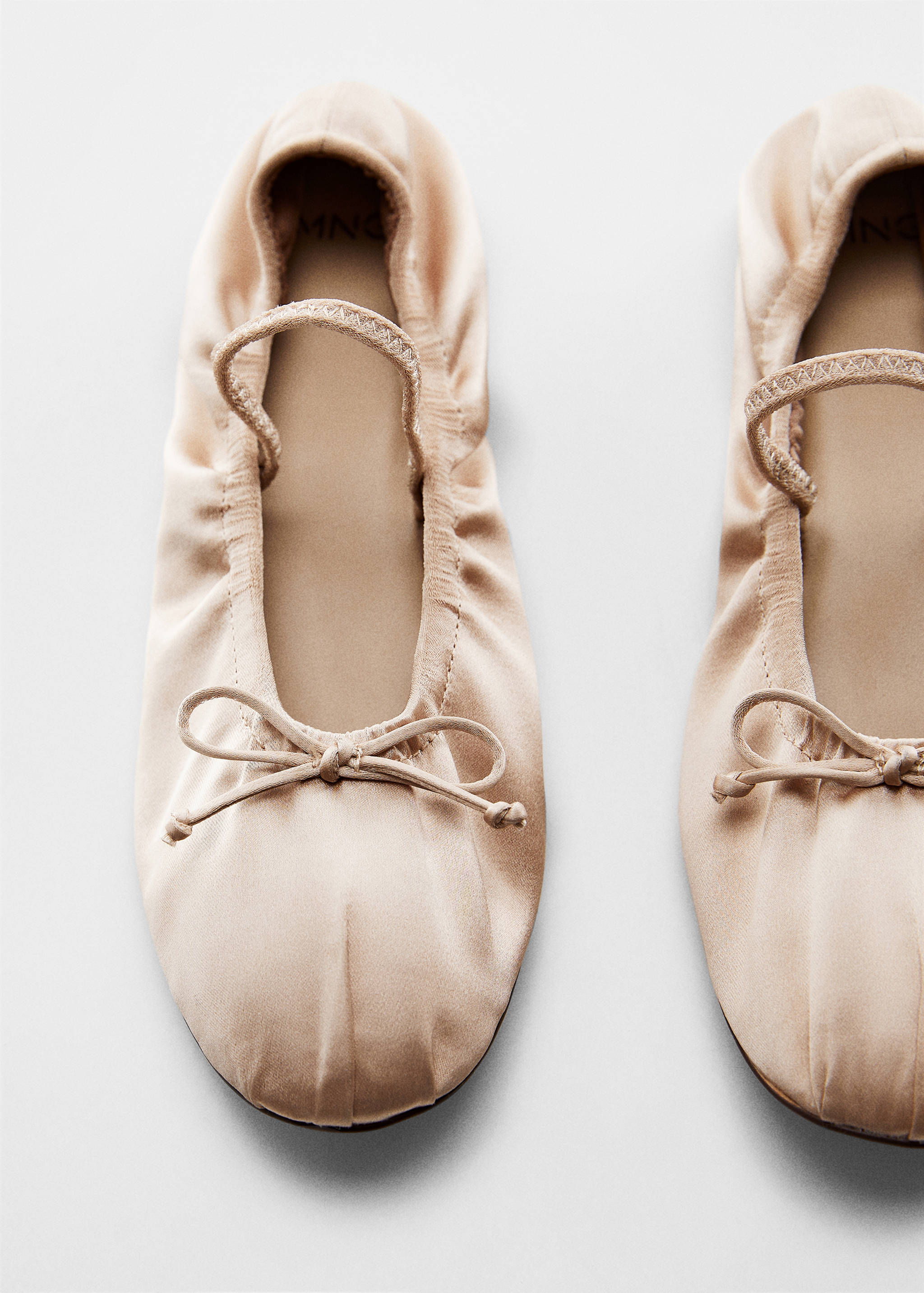 Elastic satin ballet flats - Details of the article 5