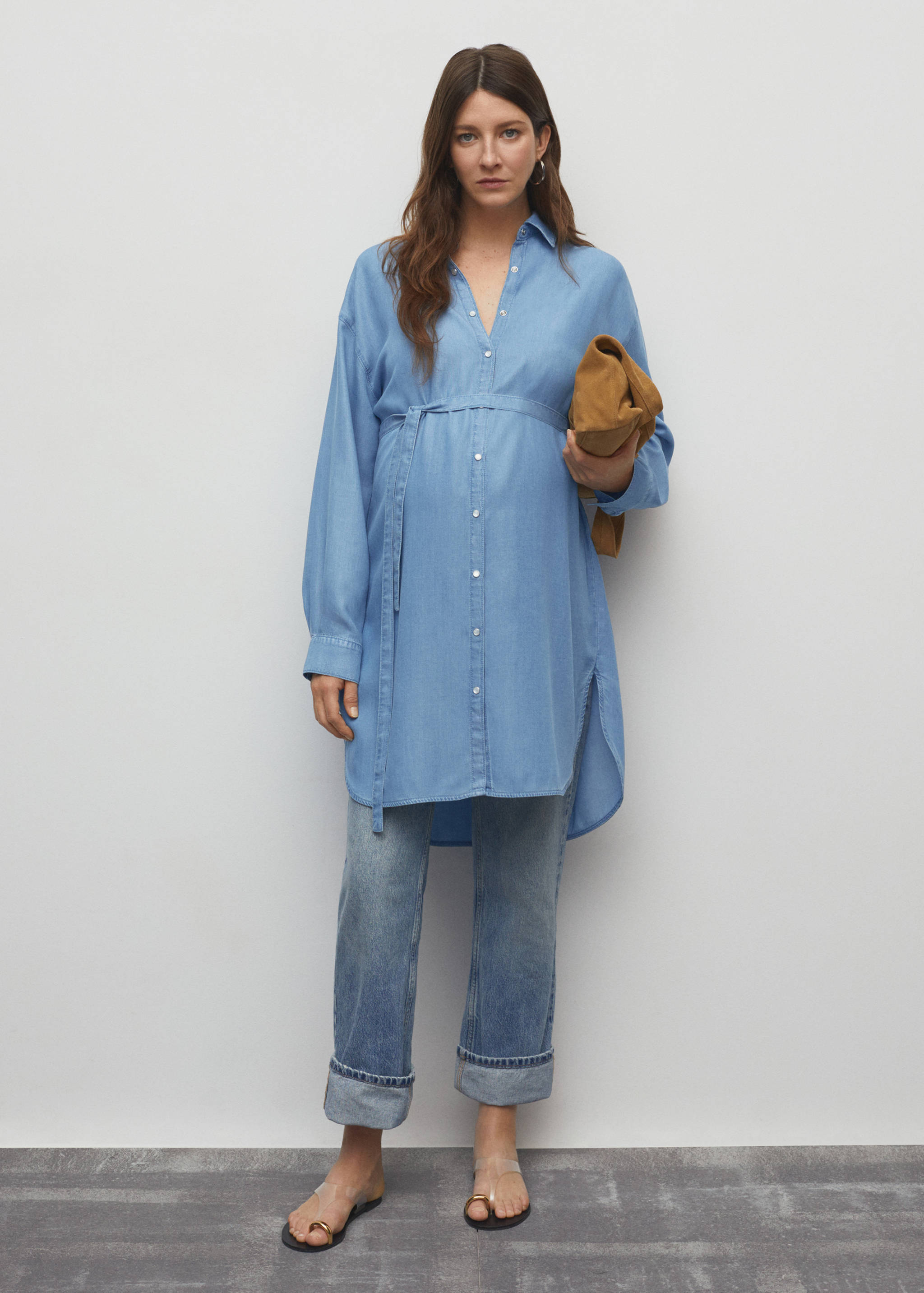 Denim shirt dress - General plane