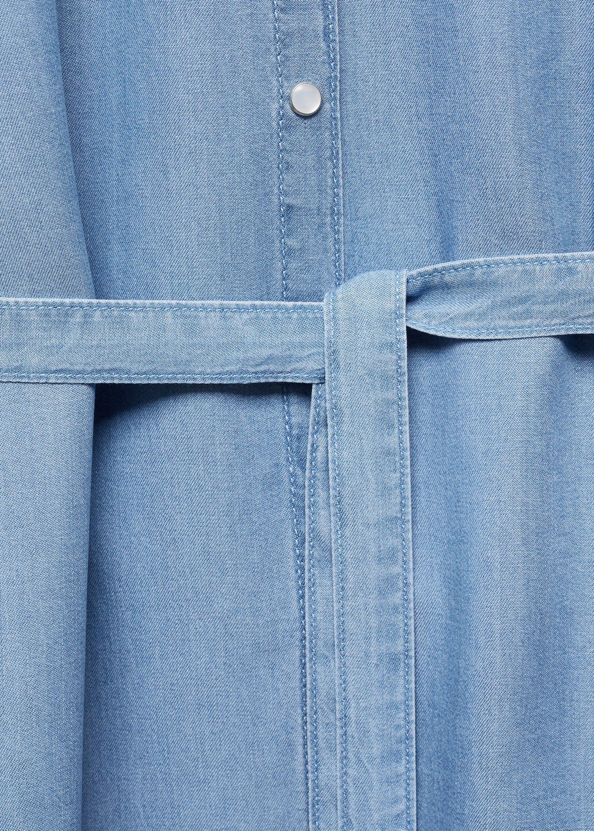 Denim shirt dress - Details of the article 8