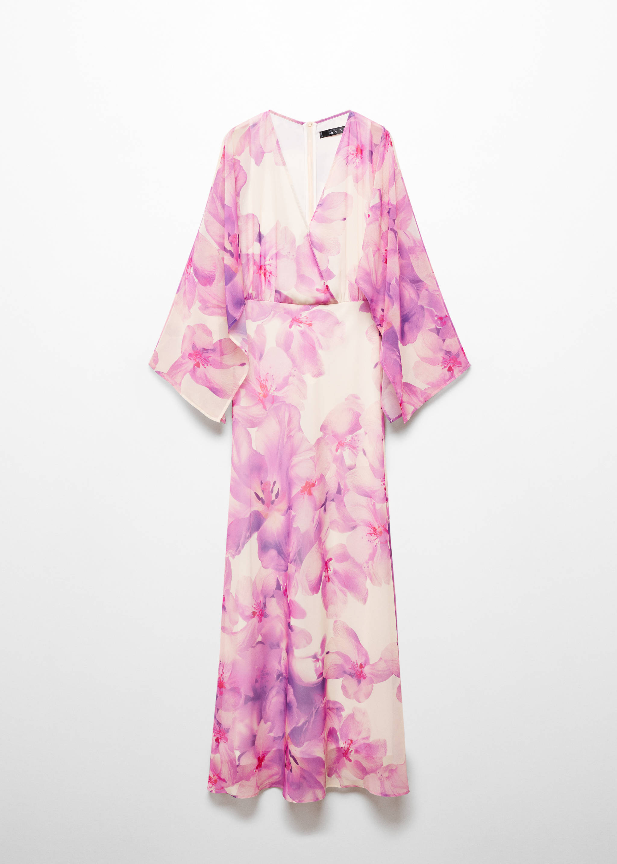 Floral wrap neckline dress - Article without model