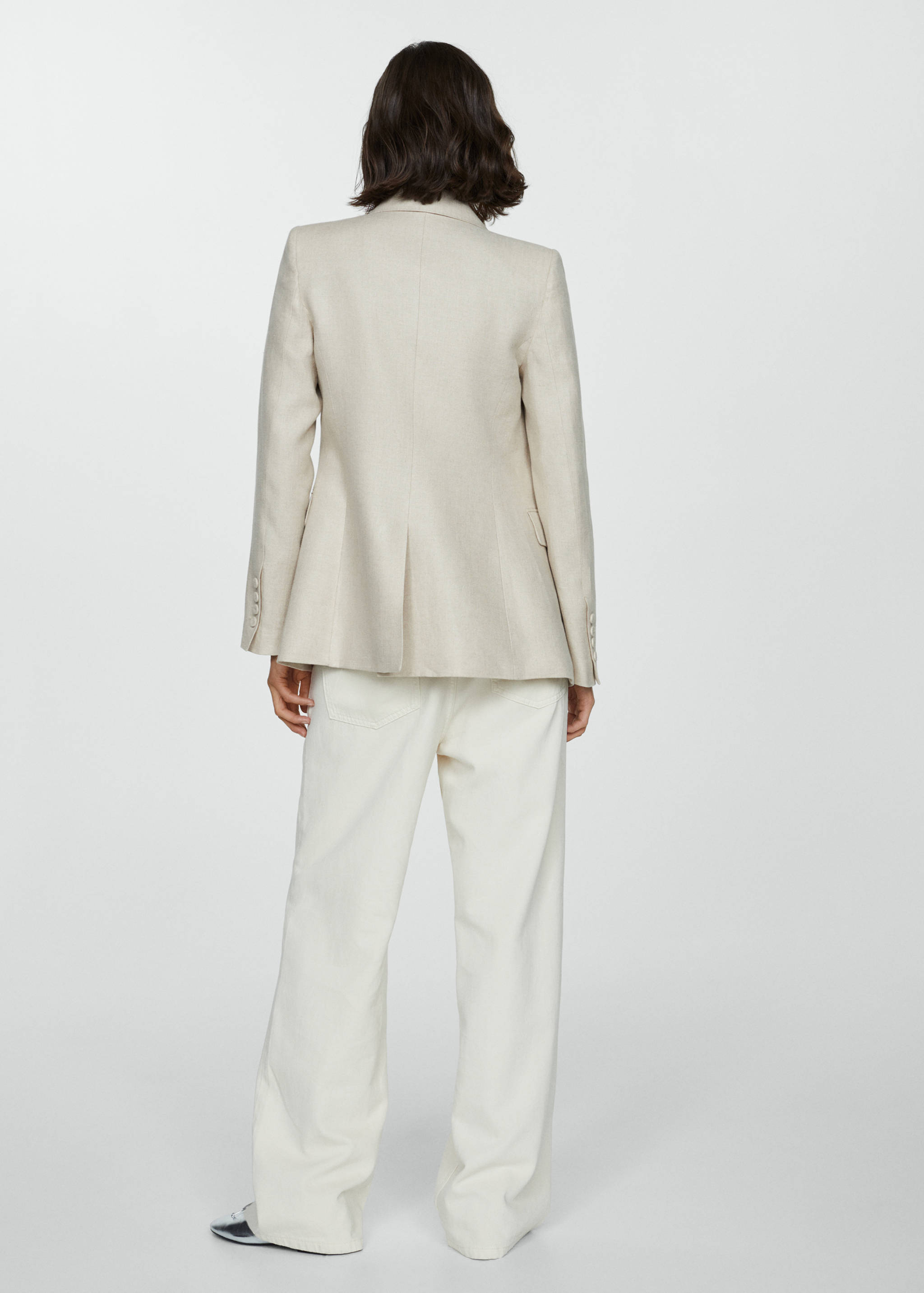 Blazer traje 100% lino - Reverso del artículo