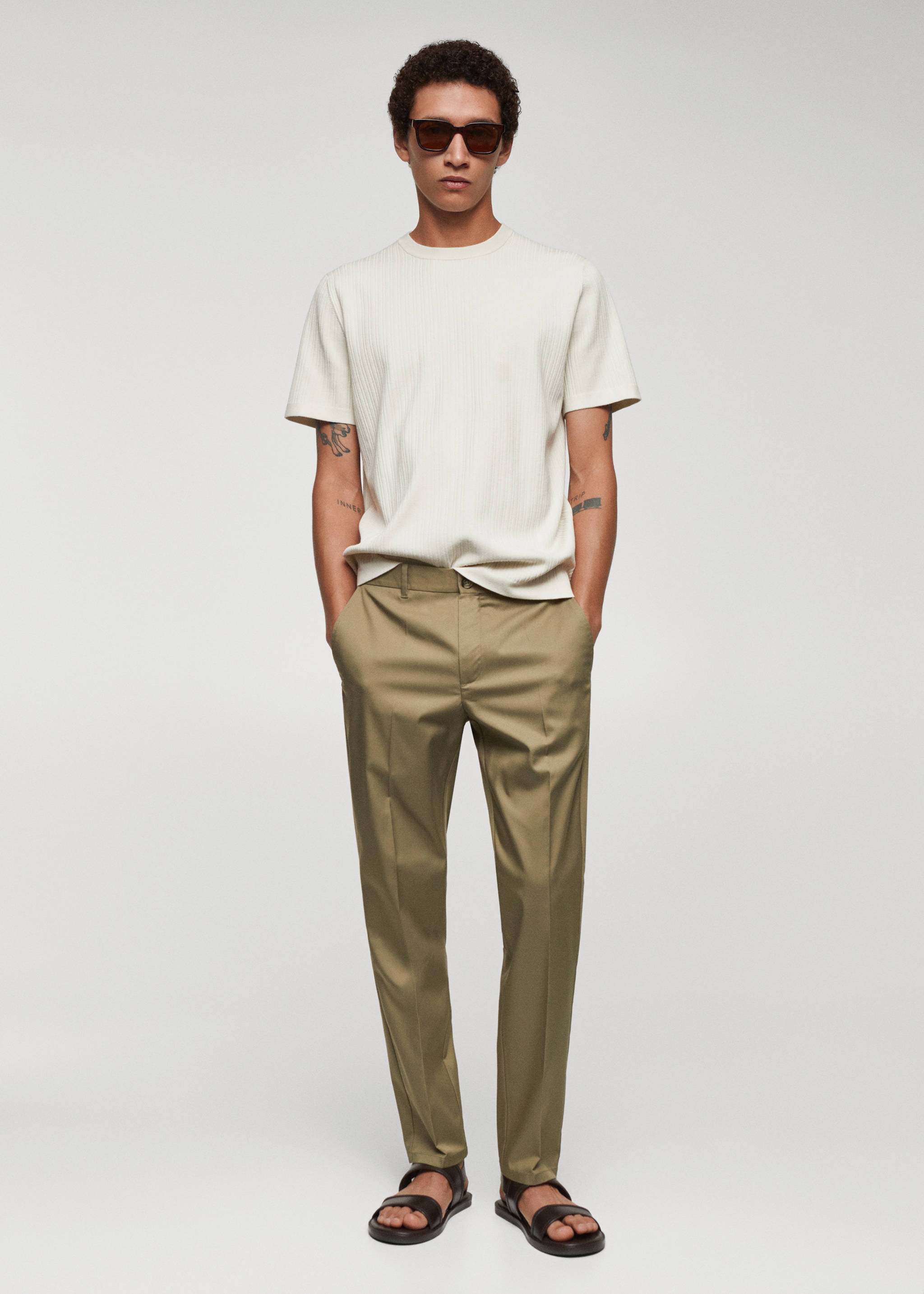 Pantalon slim-fit Lyocell - Plan général