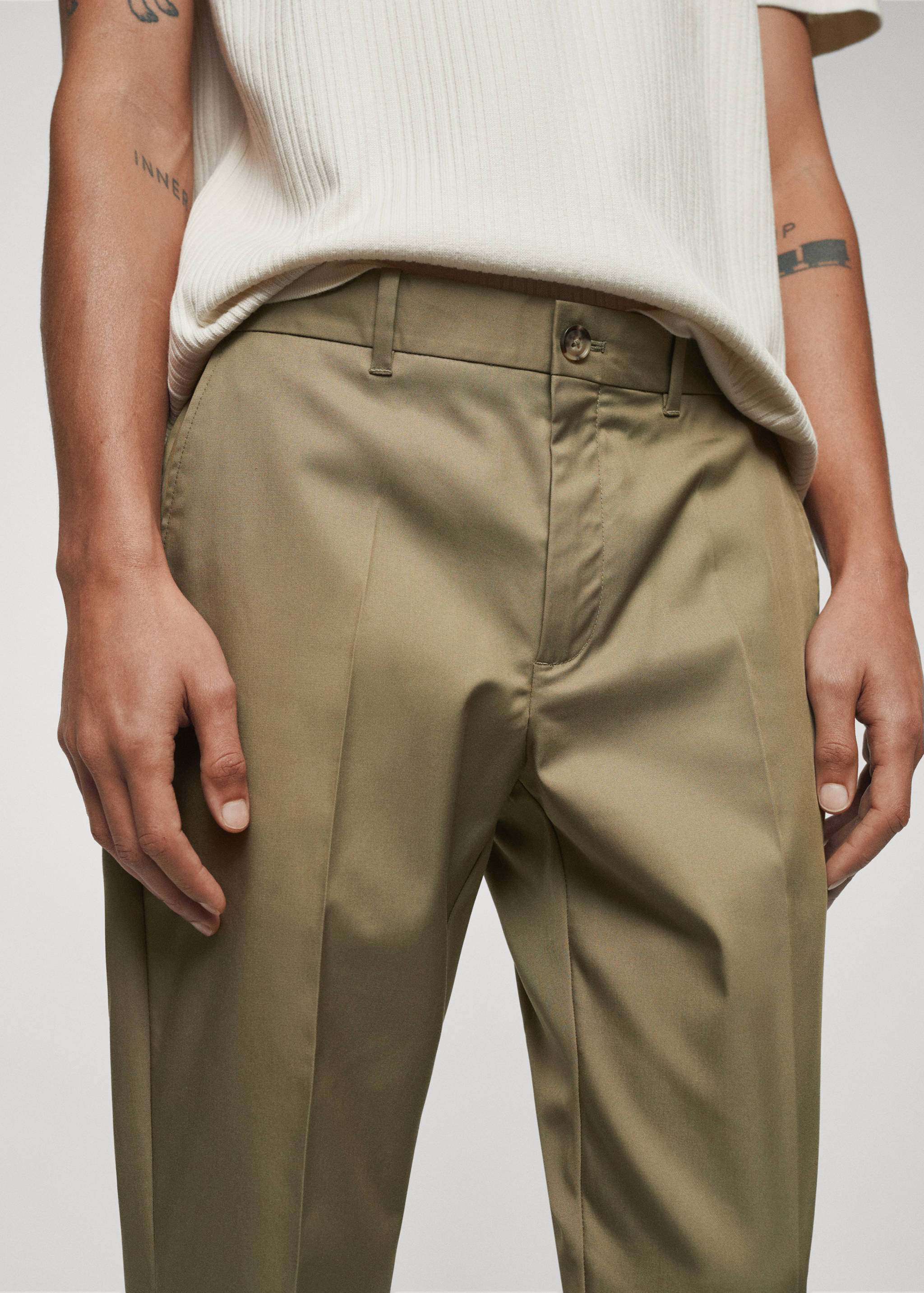 Pantalon slim-fit Lyocell - Détail de l'article 1