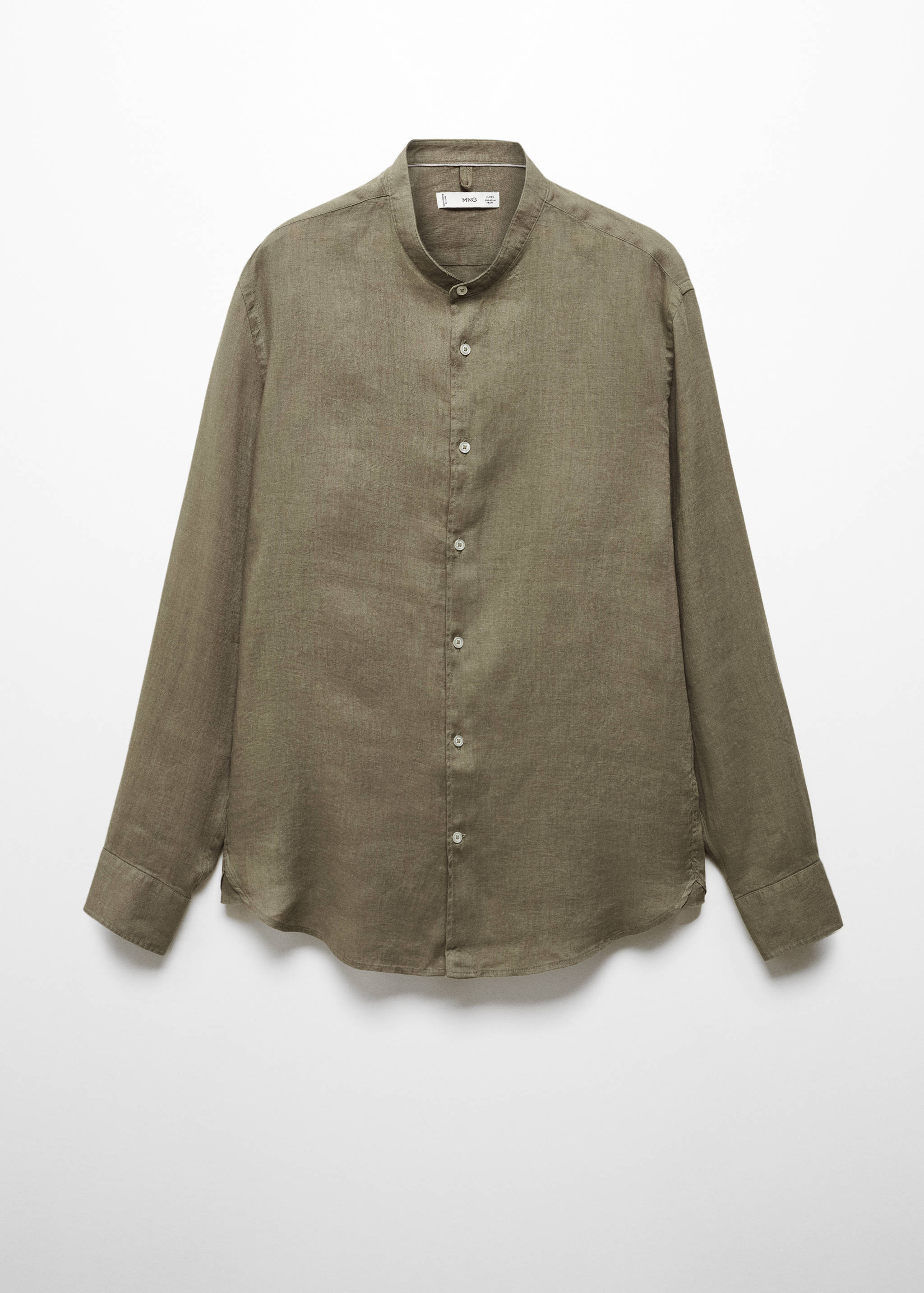 100% linen Mao collar shirt - Article without model
