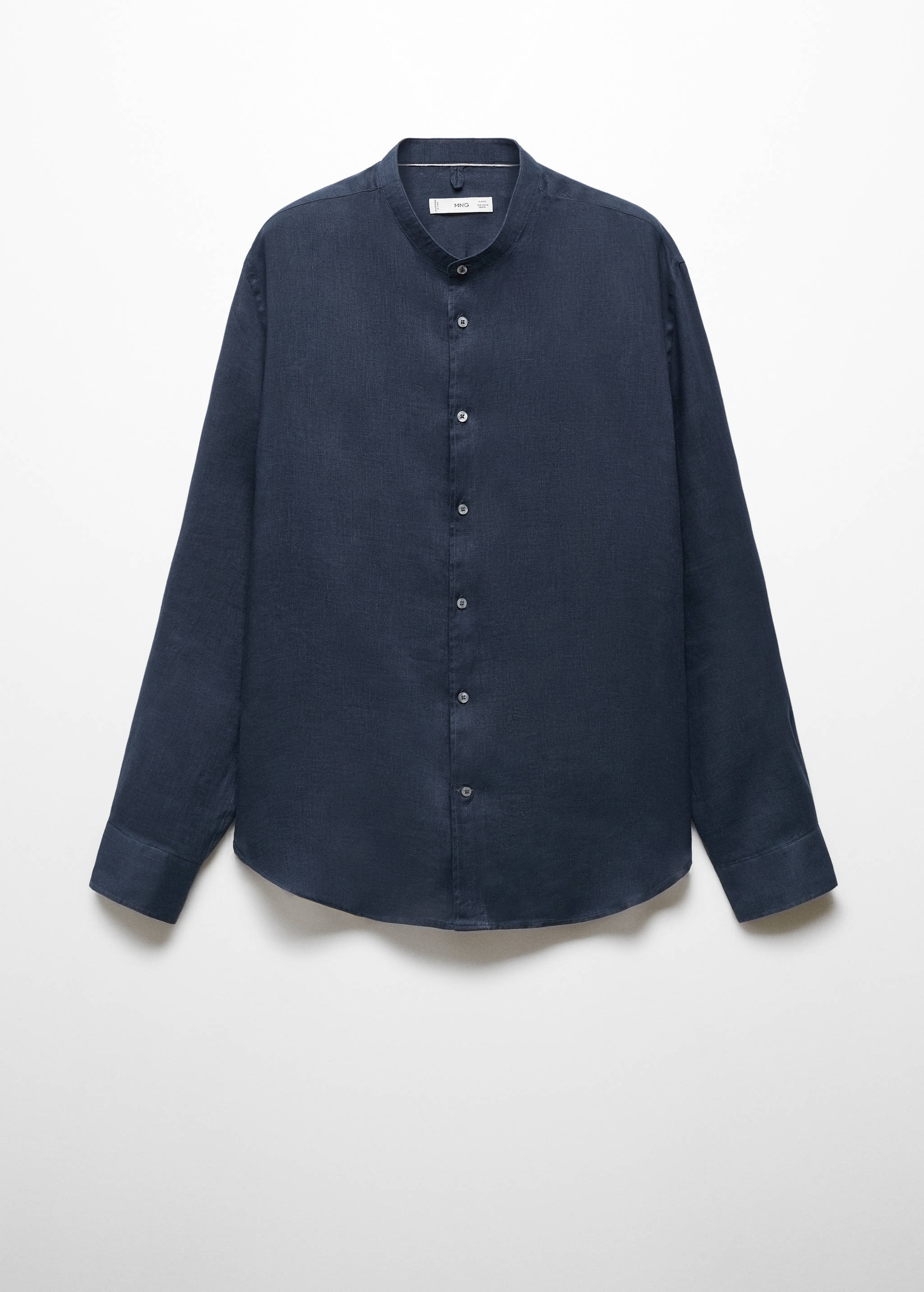 100% linen Mao collar shirt - Article without model