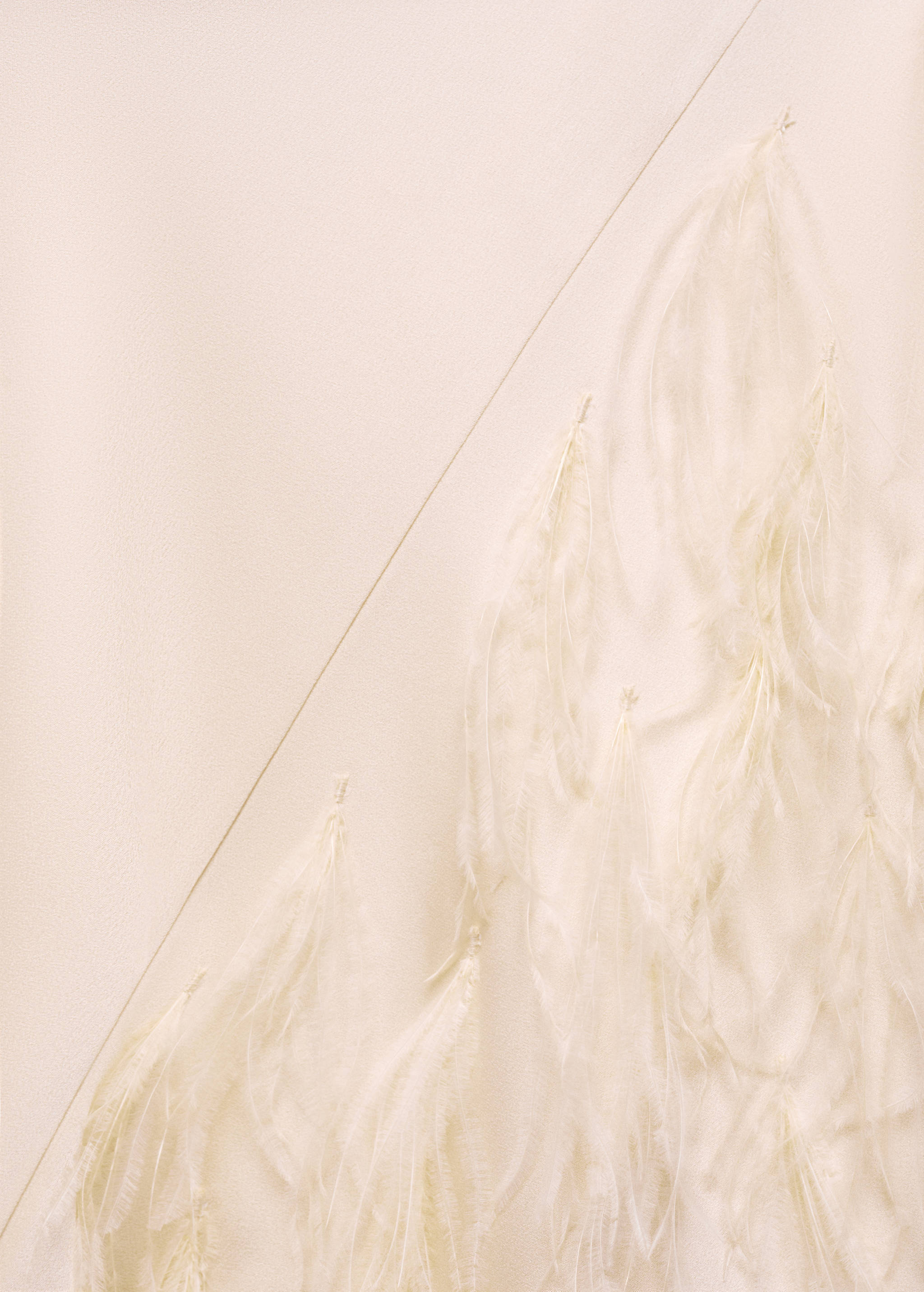 Slip dress with feather detail - Details of the article 8