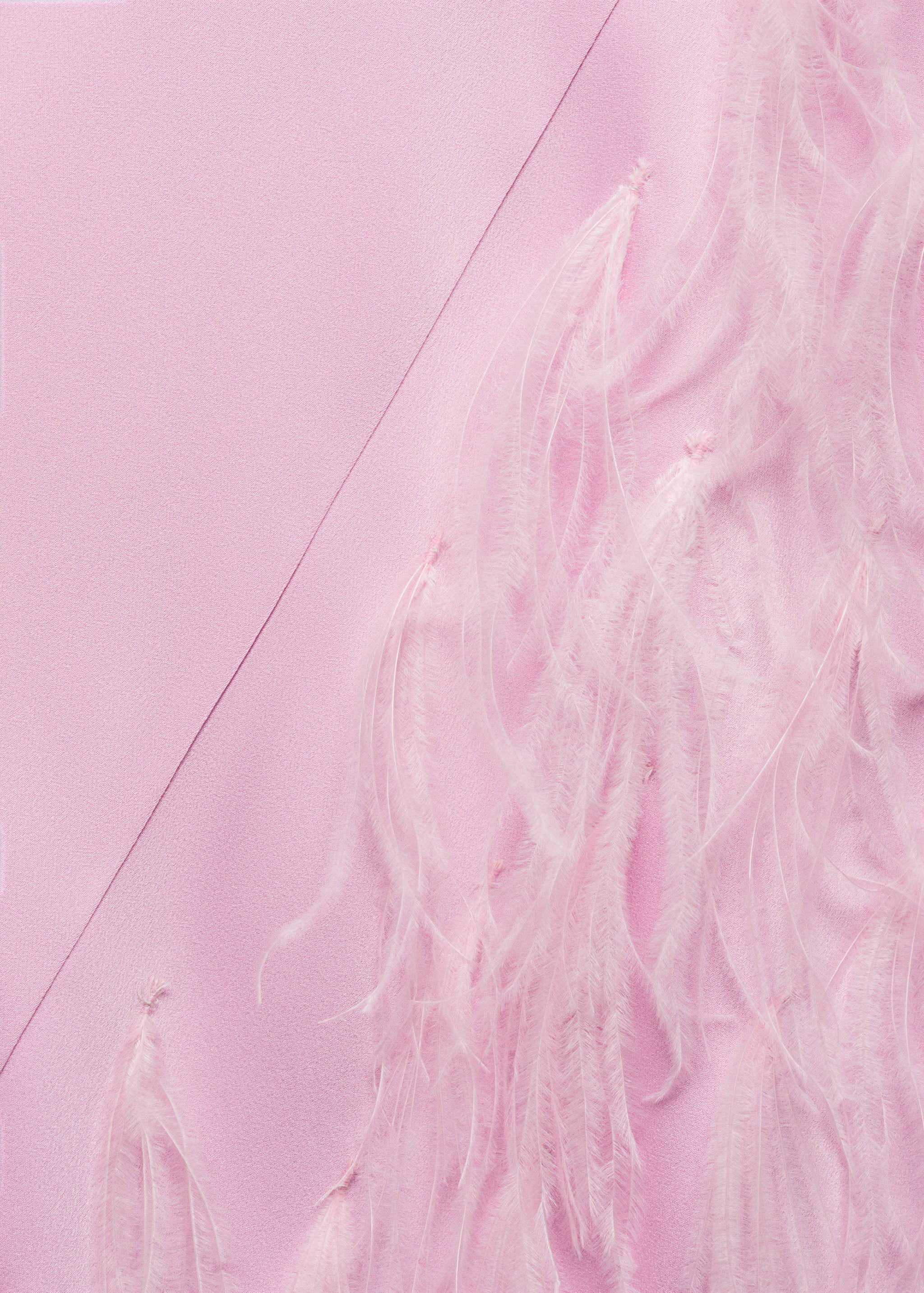 Slip dress with feather detail - Details of the article 8