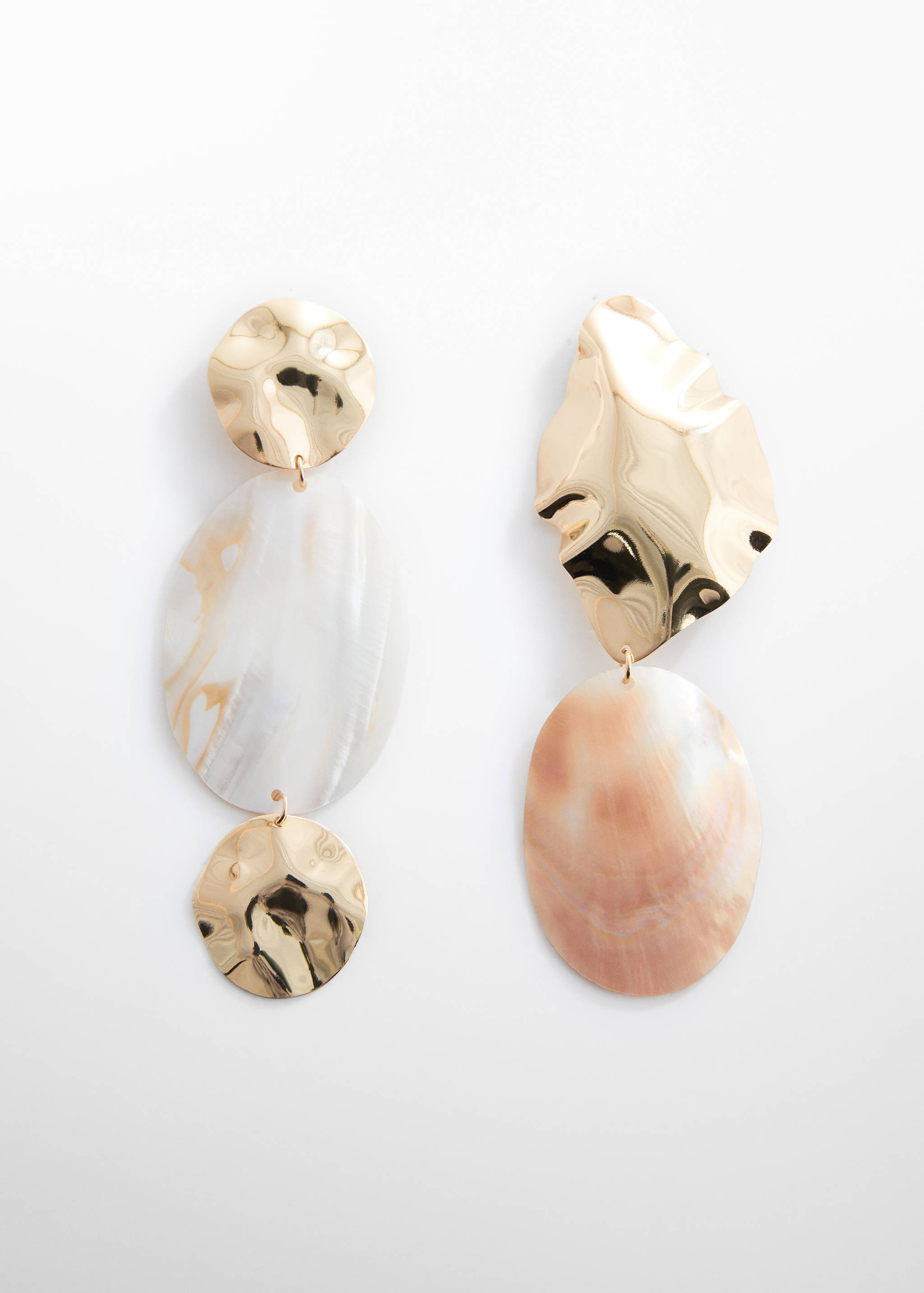 Combined shell earrings - Article without model