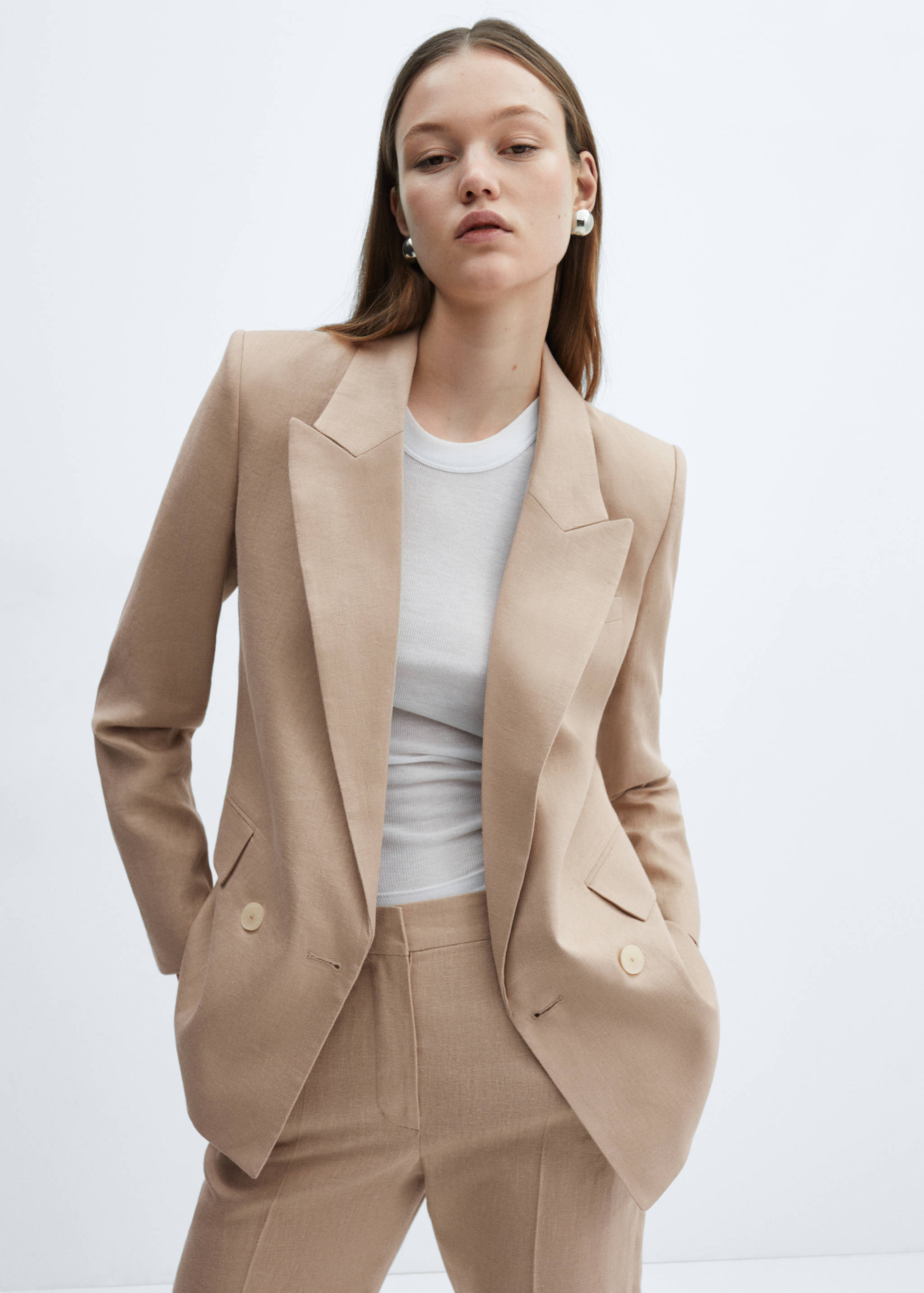 100% linen trousers - Details of the article 1