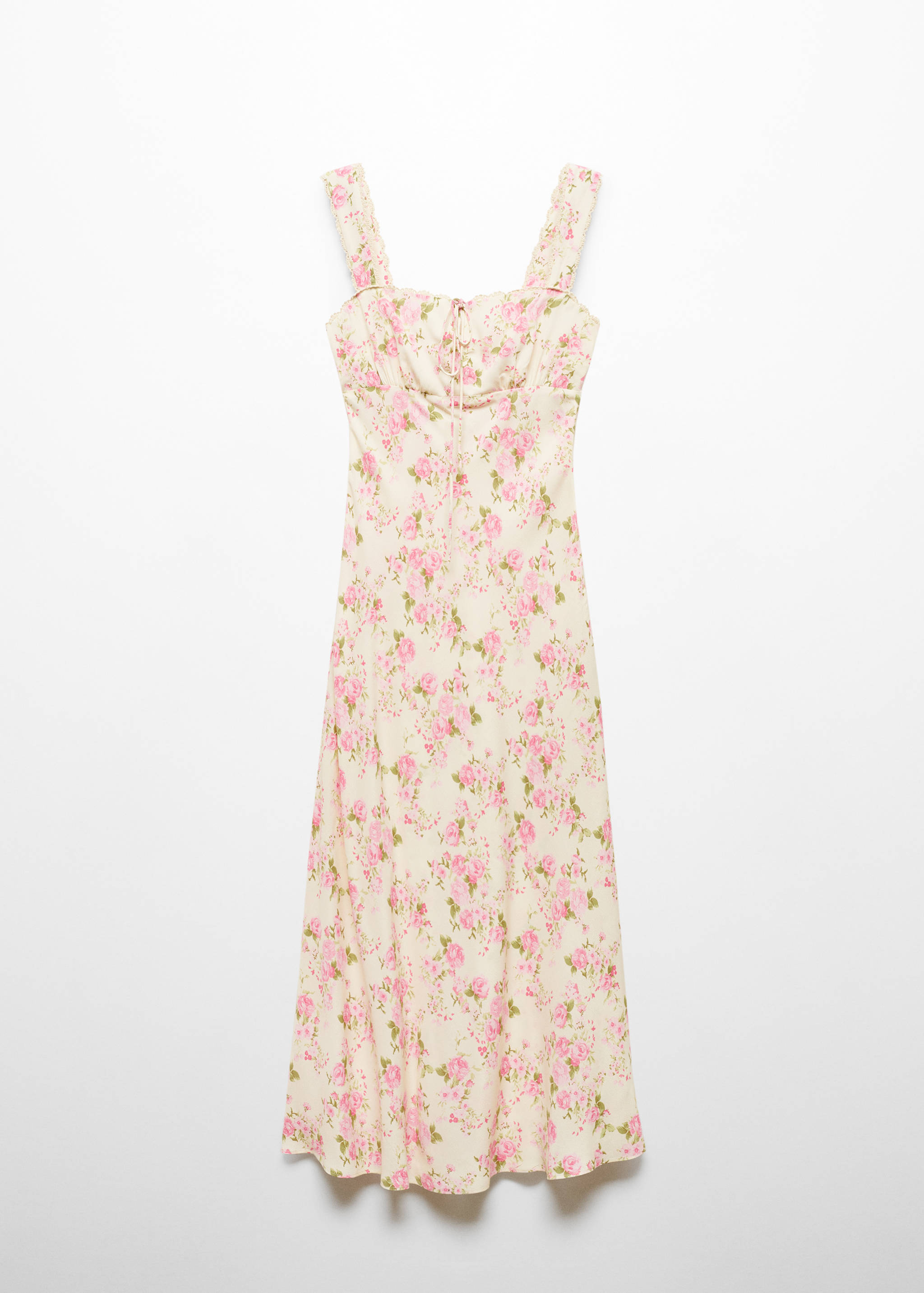 Floral dress with bow neckline - Article without model