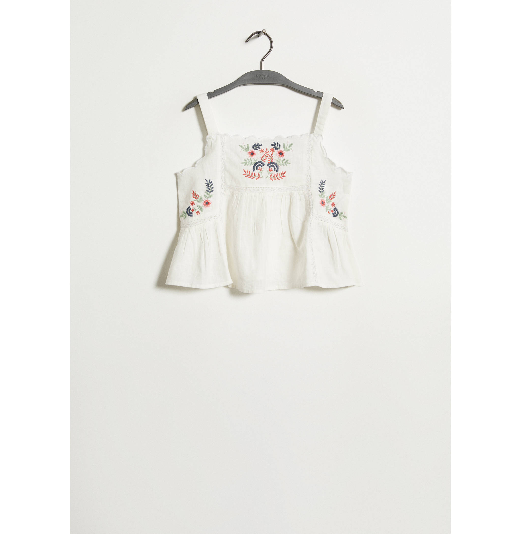 Embroidered flower top - Article without model