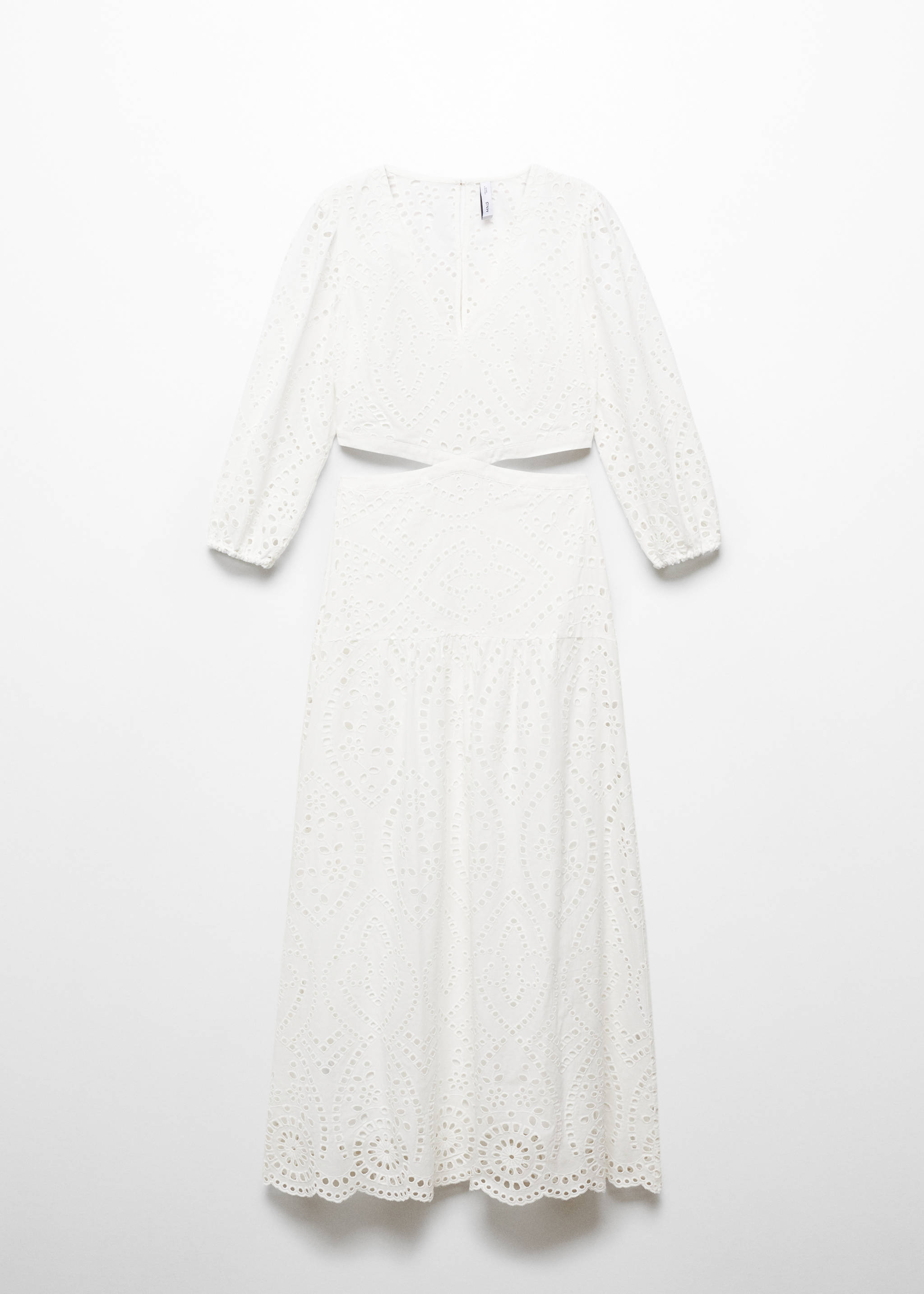 Embroidered dress with slits - Article without model