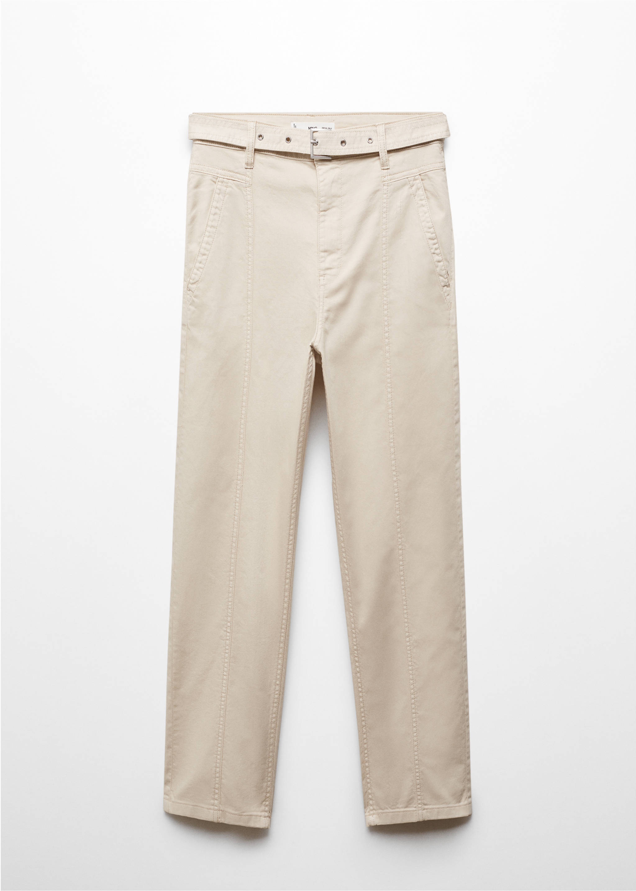 Jeans slouchy cintruón vuelta - Artículo sin modelo, Blanco roto. Ref: 67027126-00.