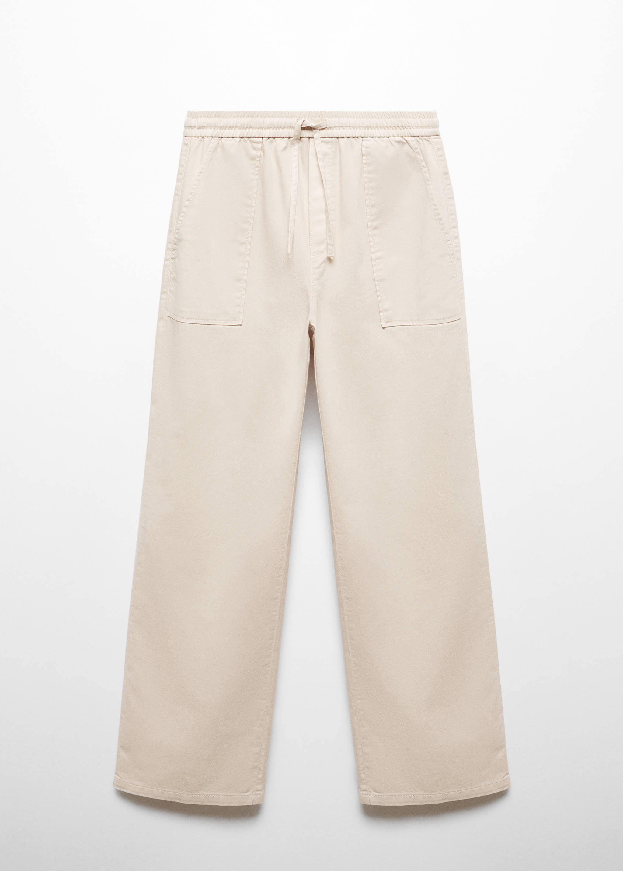 Straight-fit jeans with elastic waist - Article without model