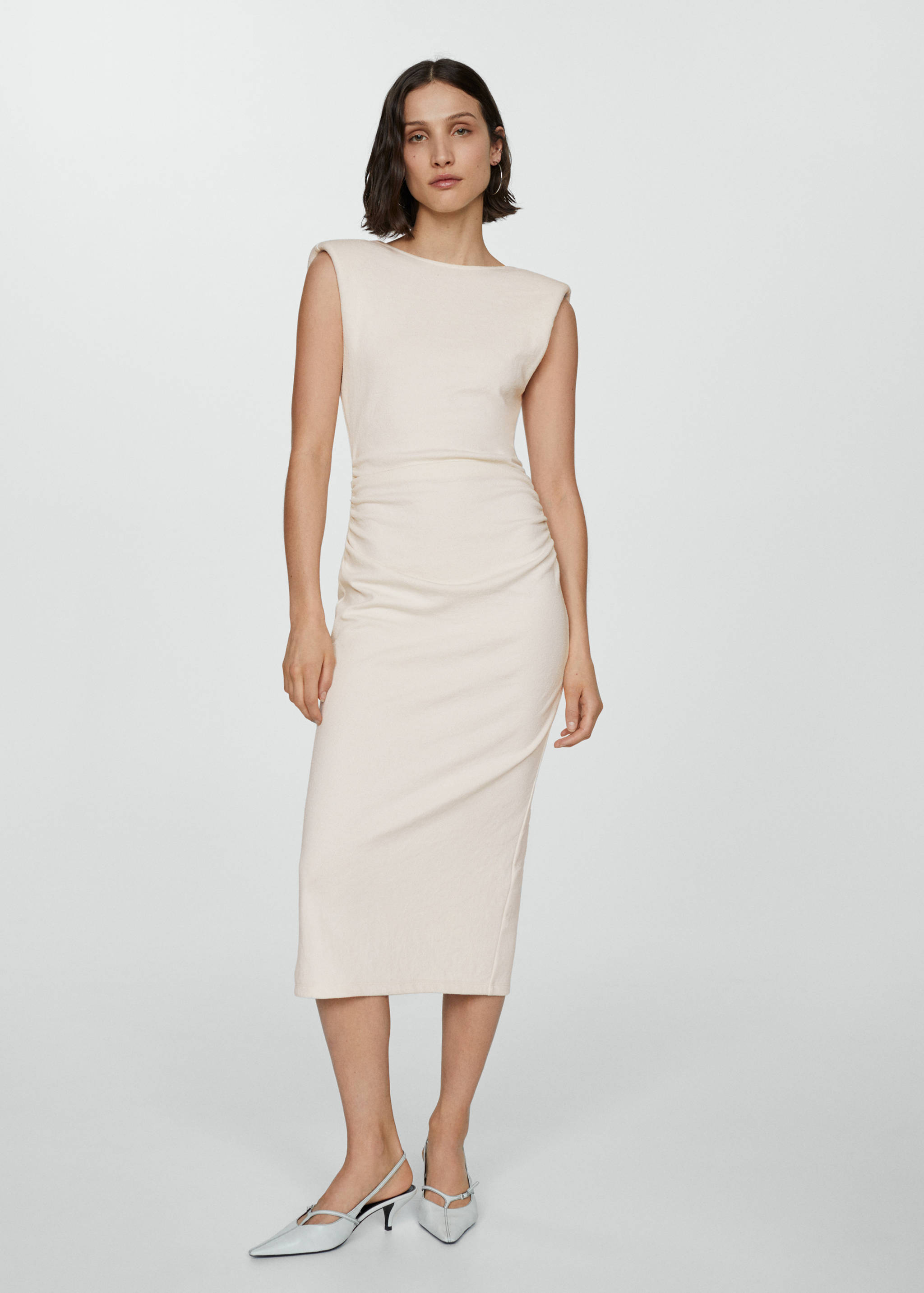 Dress with draped details - General plane