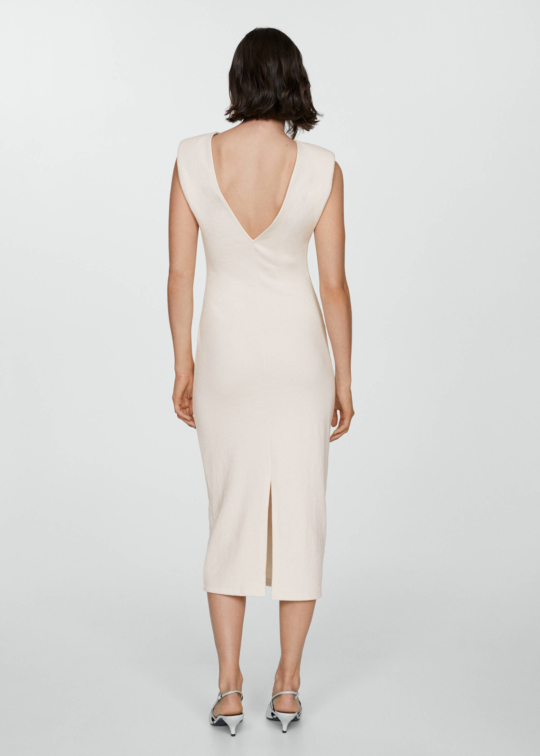 Dress with draped details - Reverse of the article