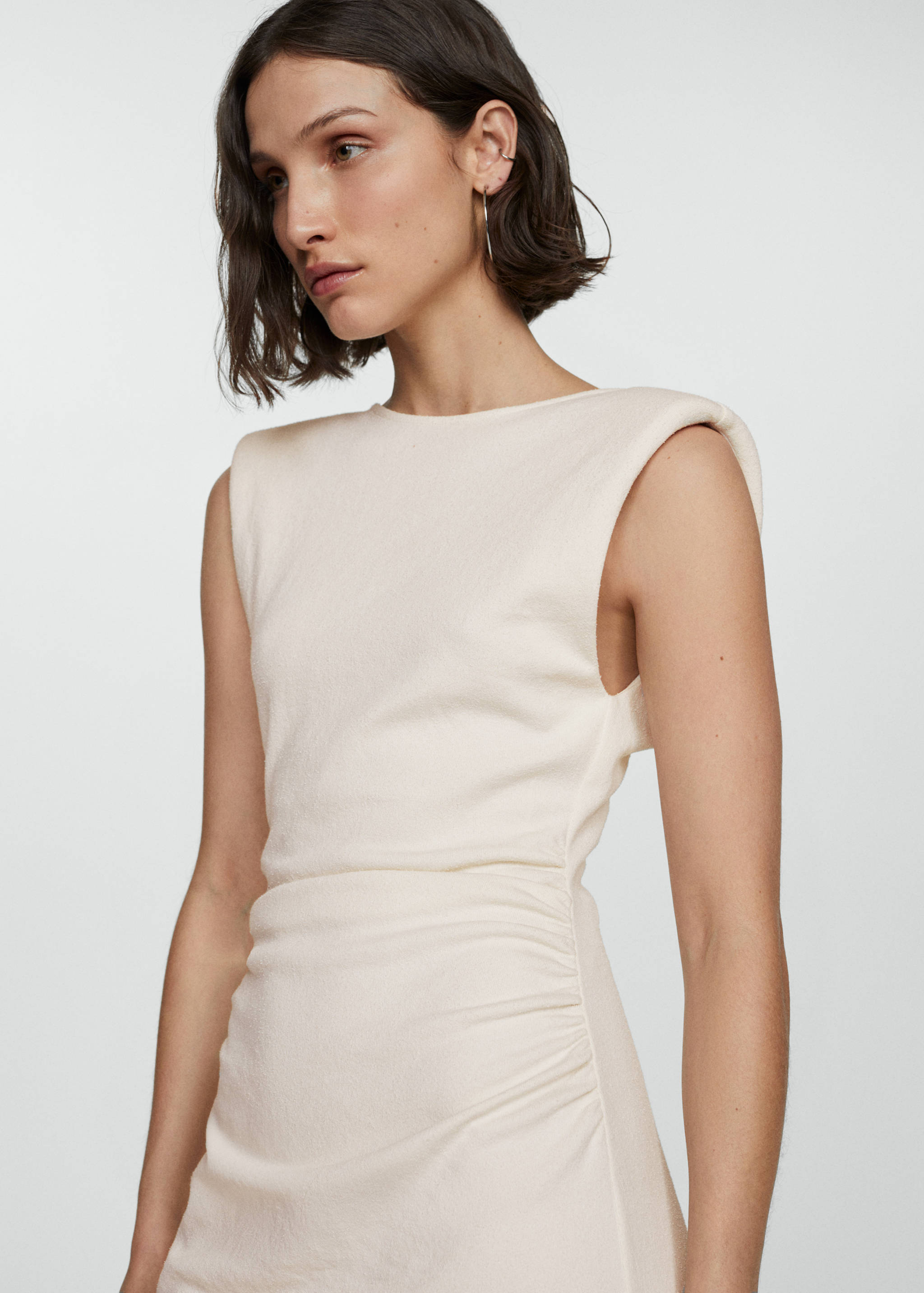 Dress with draped details - Details of the article 1
