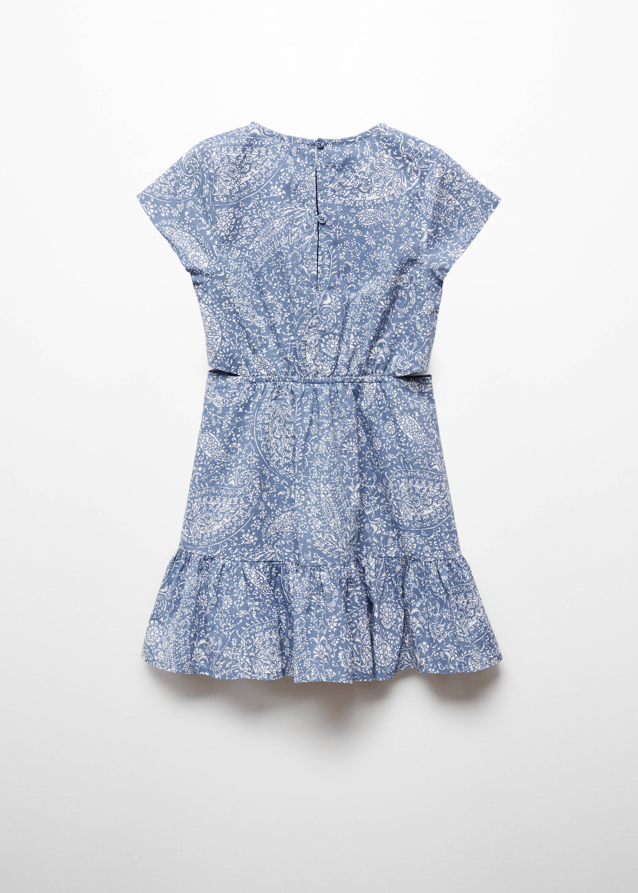 Printed dress with openings - Reverse of the article