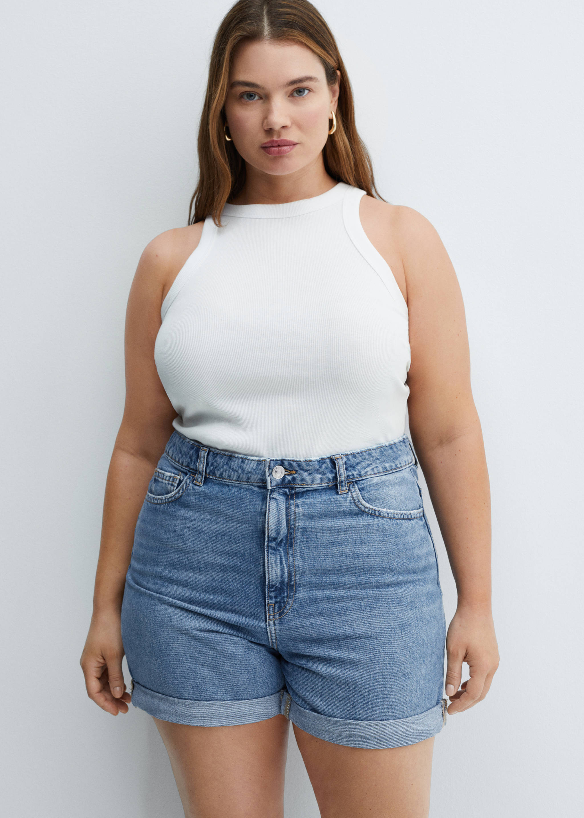 Шорты из денима mom-fit - Деталь изделия 5