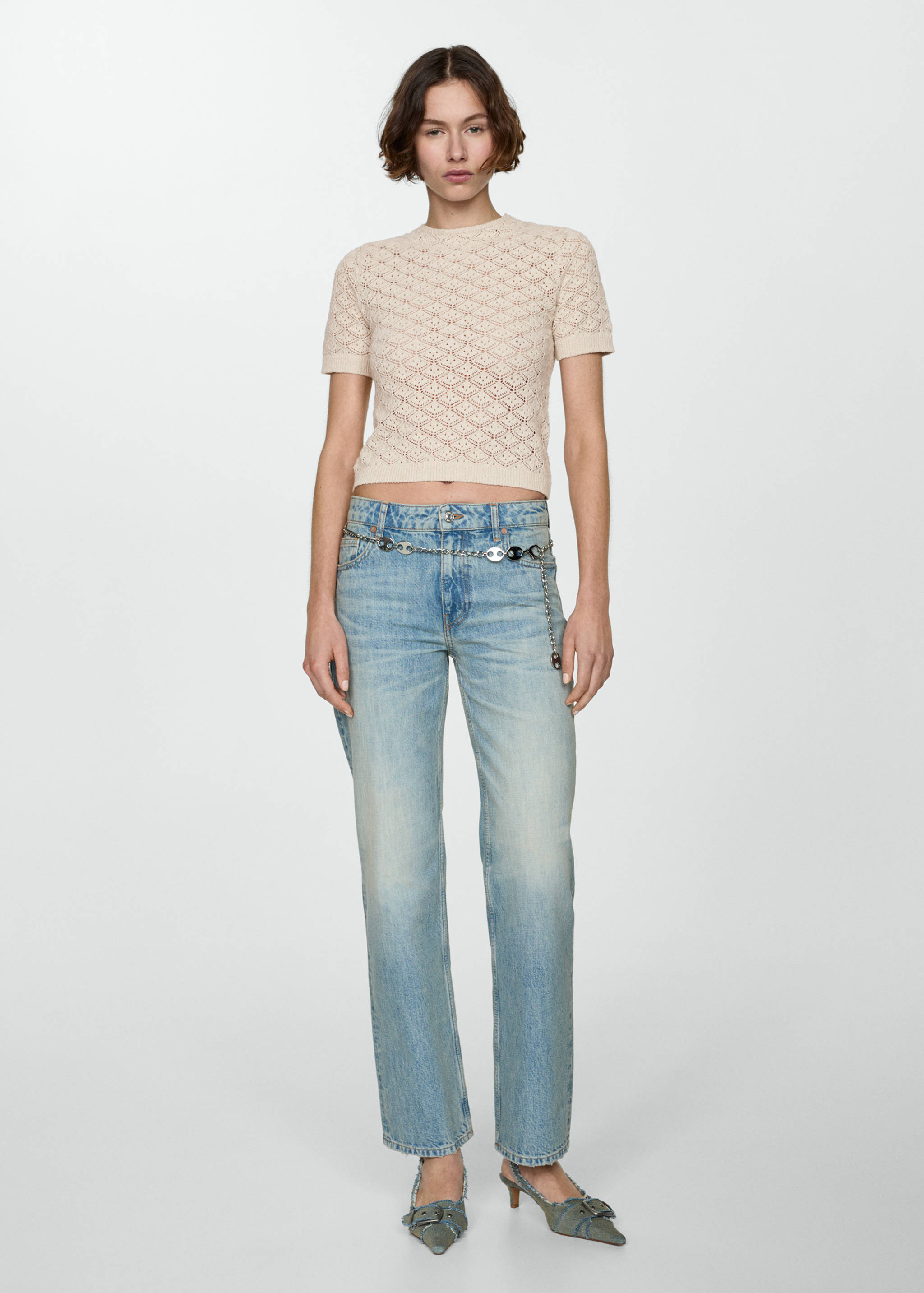 Jersey calado manga corta - Plano general