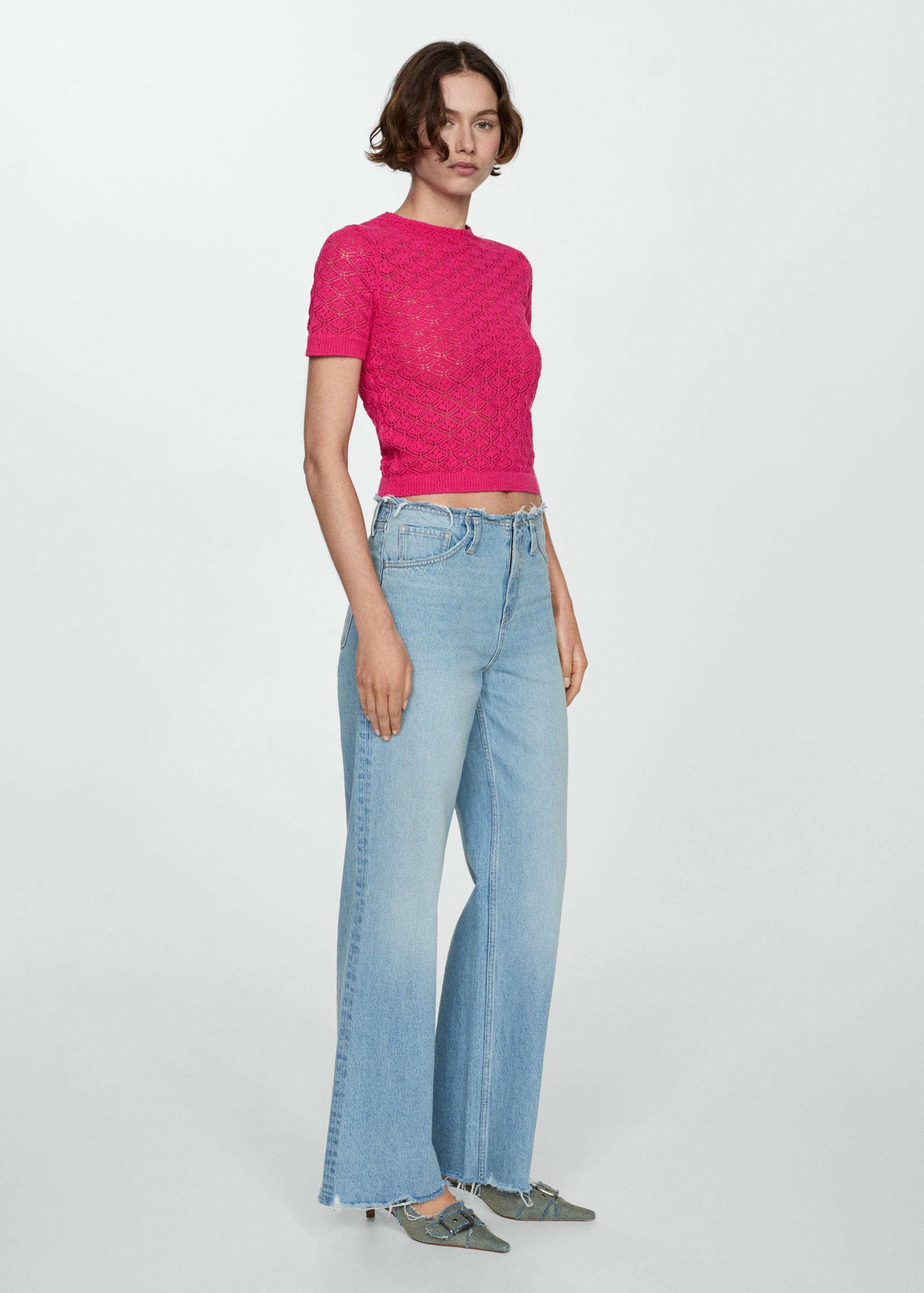 Jersey calado manga corta - Plano general