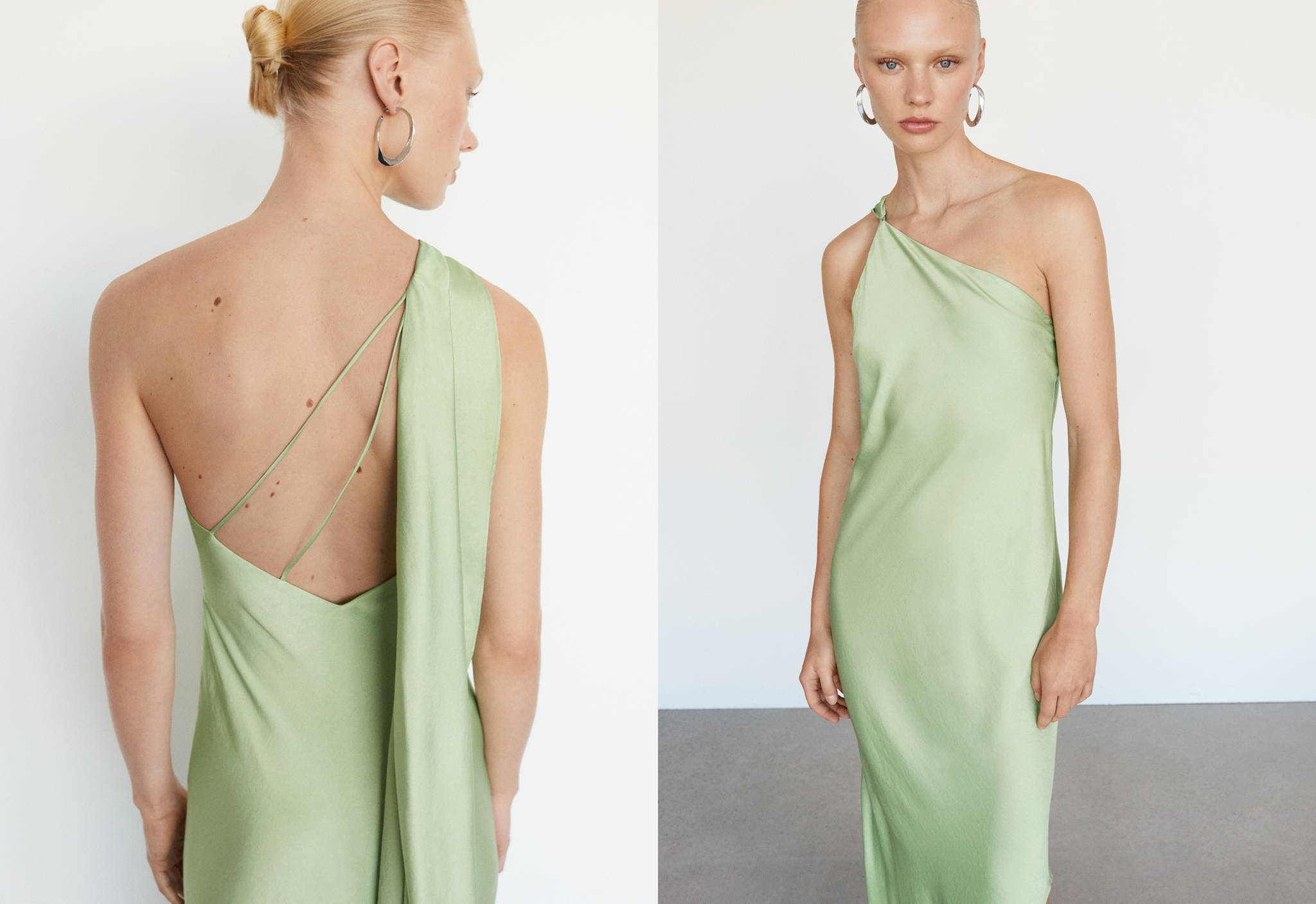 Asymmetrical dress with straps - Panoramic plane