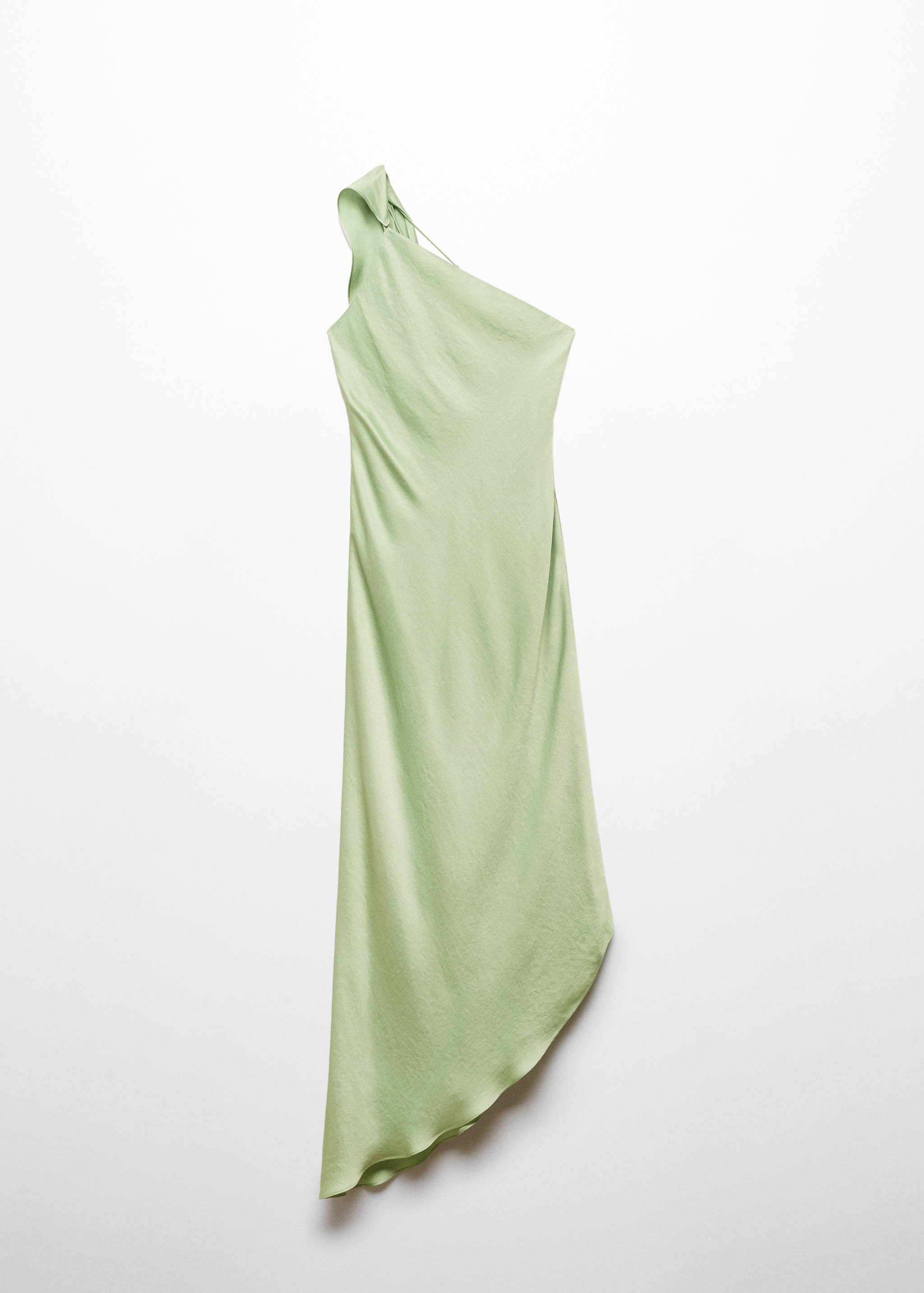 Асимметричное платье с завязками - Изделие без модели