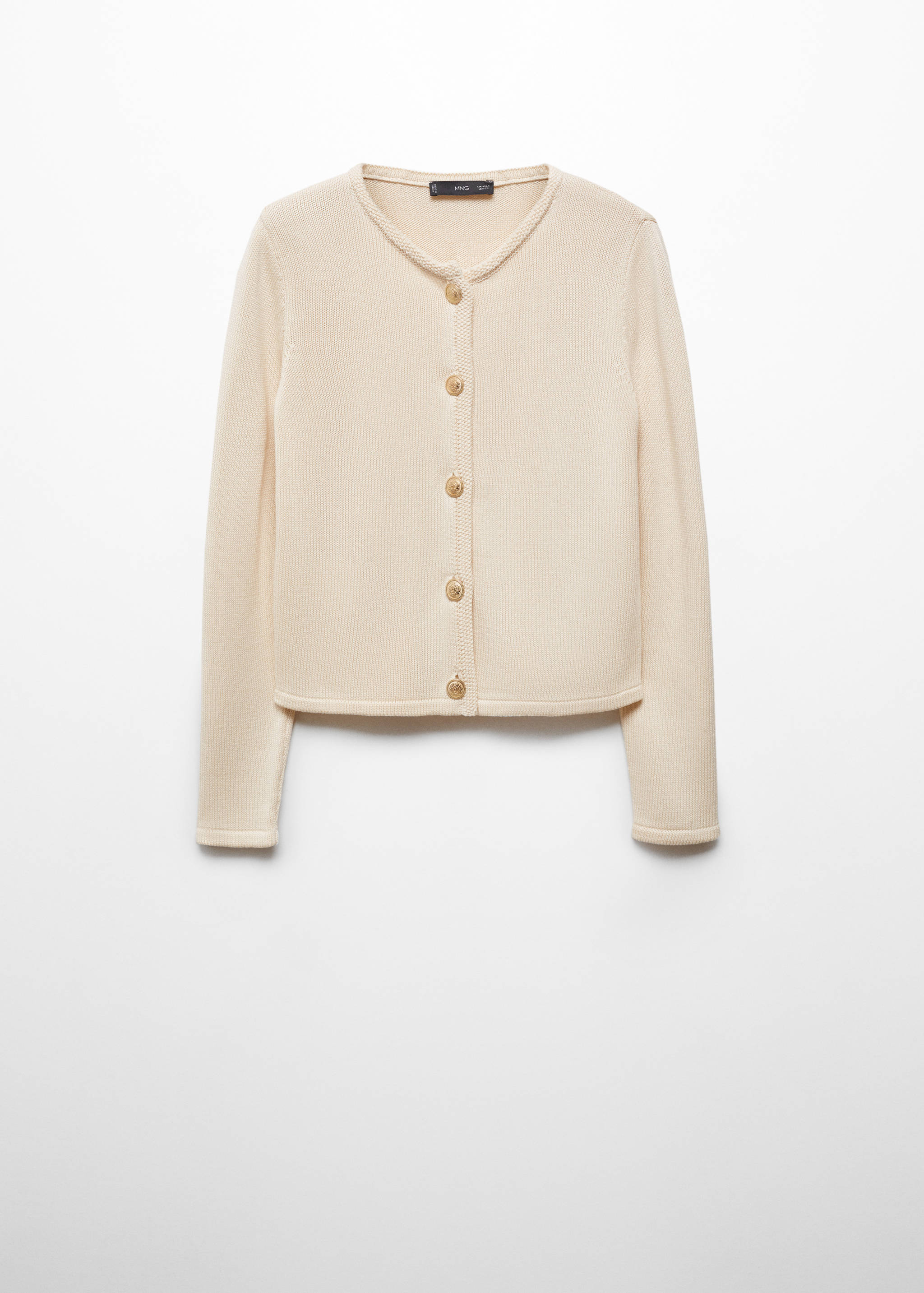 Striped cardigan with jewel buttons - Article without model
