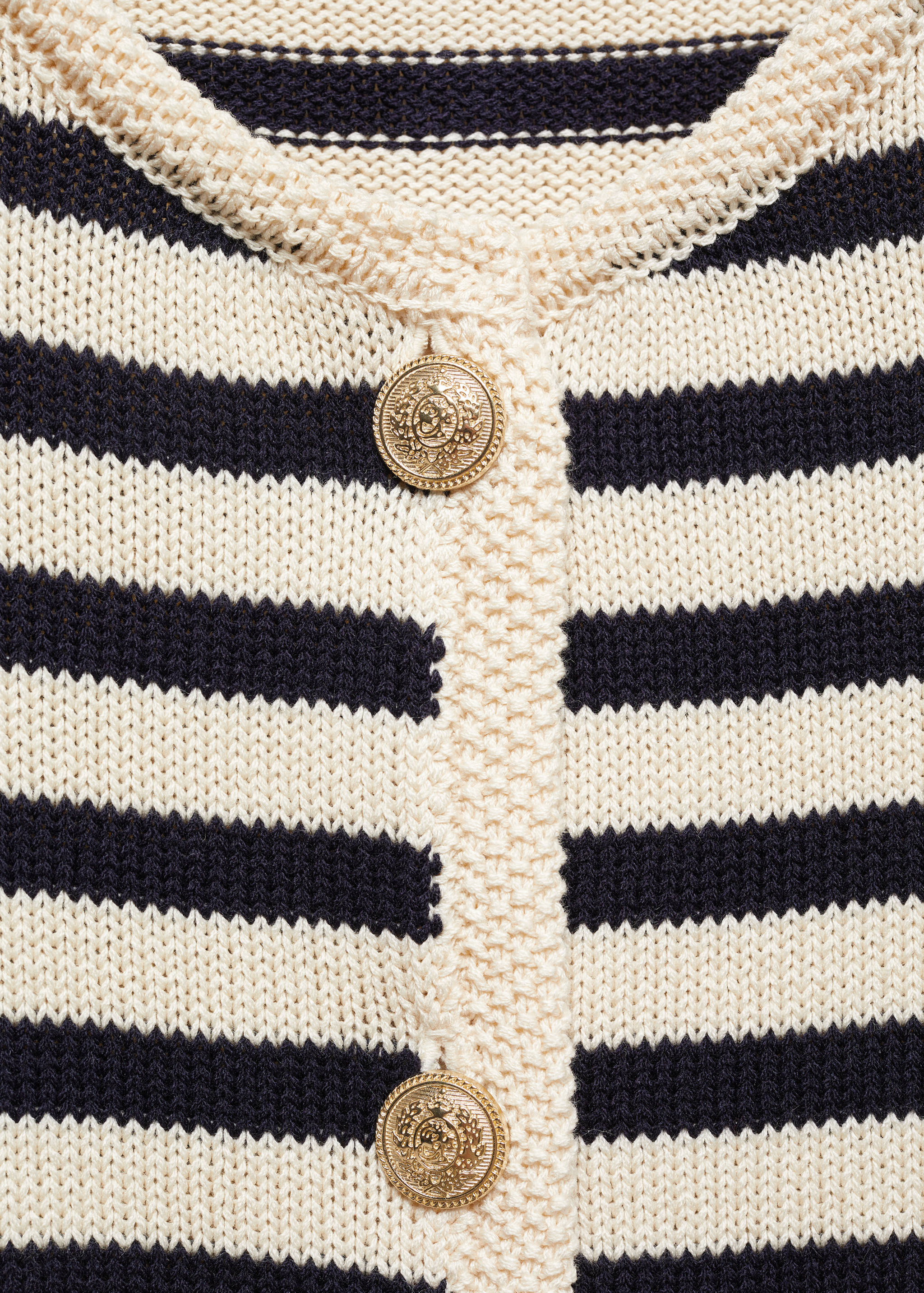 Striped cardigan with jewel buttons - Details of the article 8