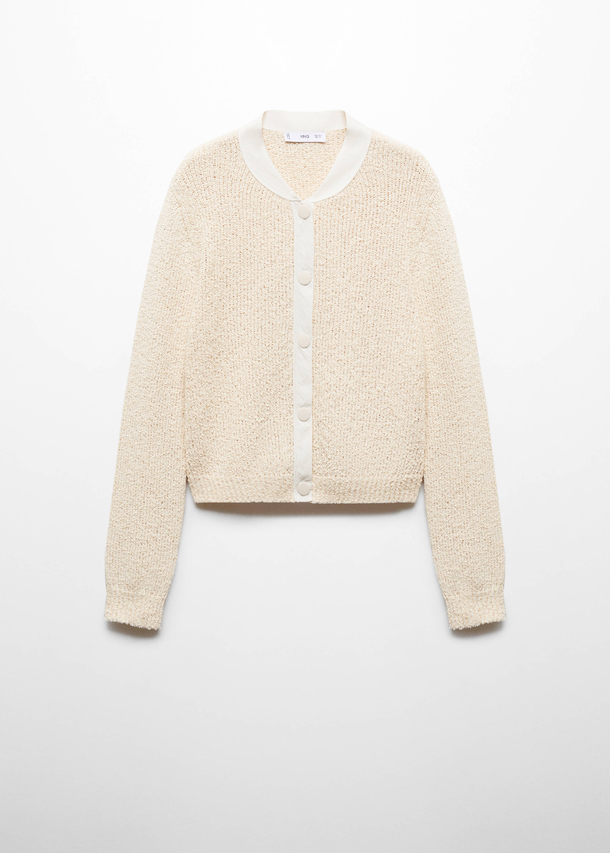 Кардиган с контрастными краями - Изделие без модели