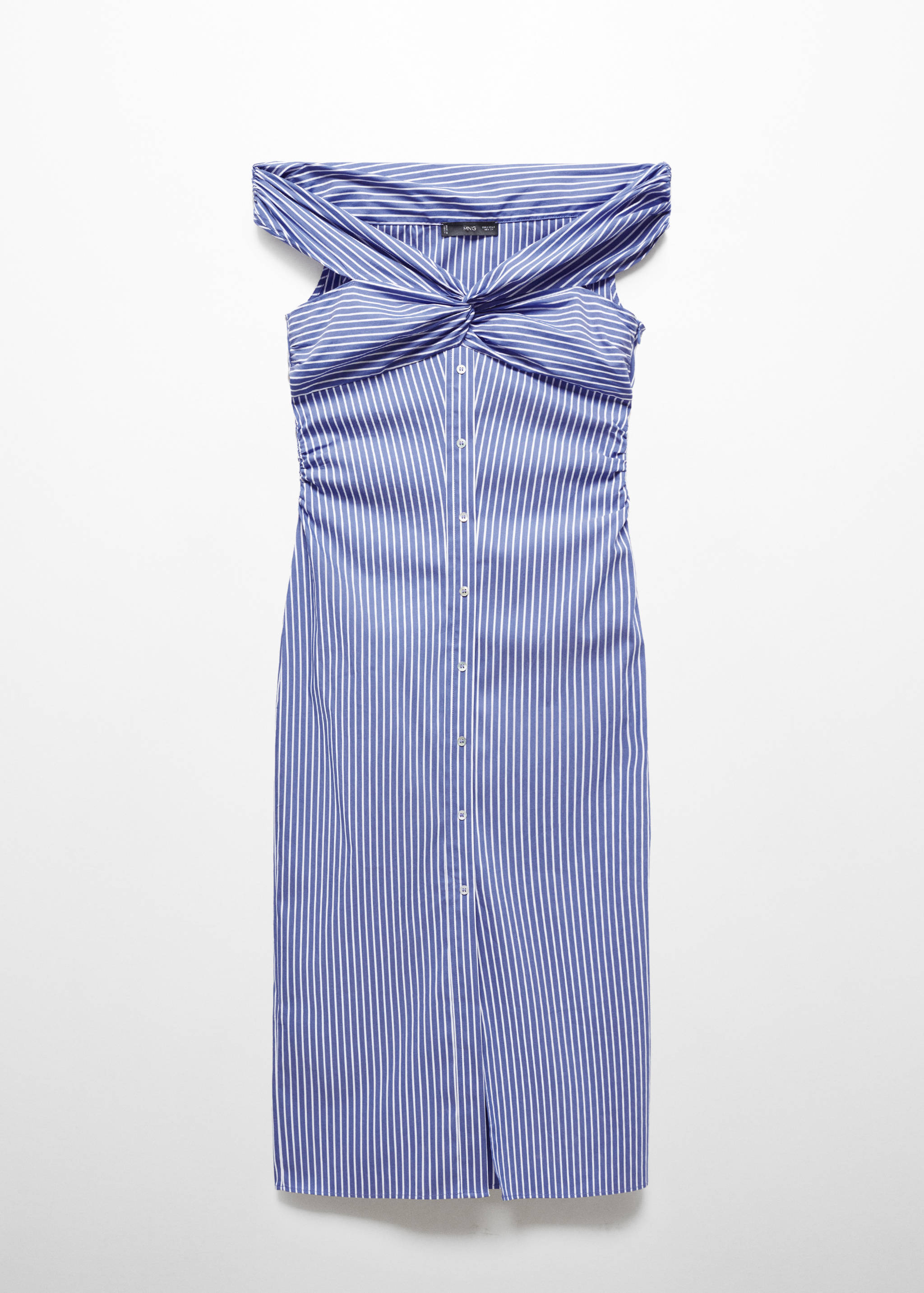 Vestido rayas hombros descubiertos - Artículo sin modelo