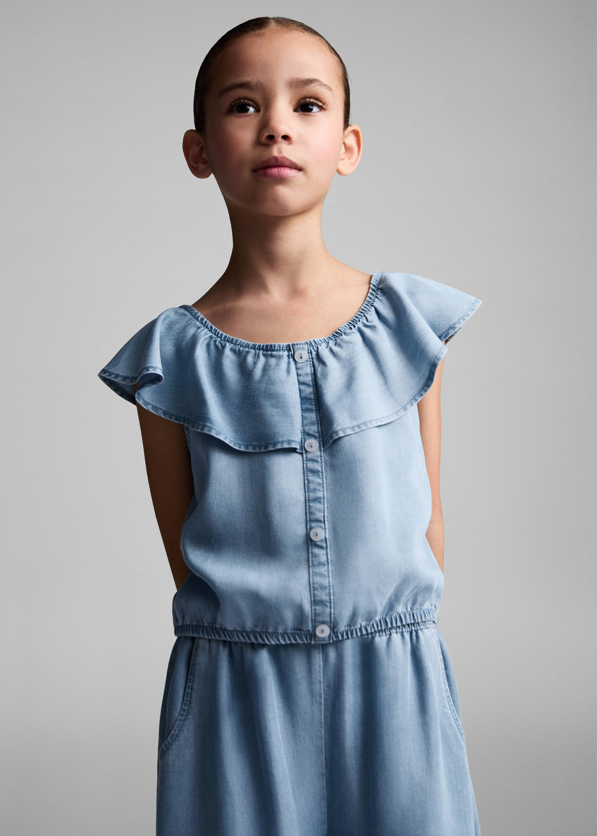 Blusa denim botones - Detalle del artículo 1