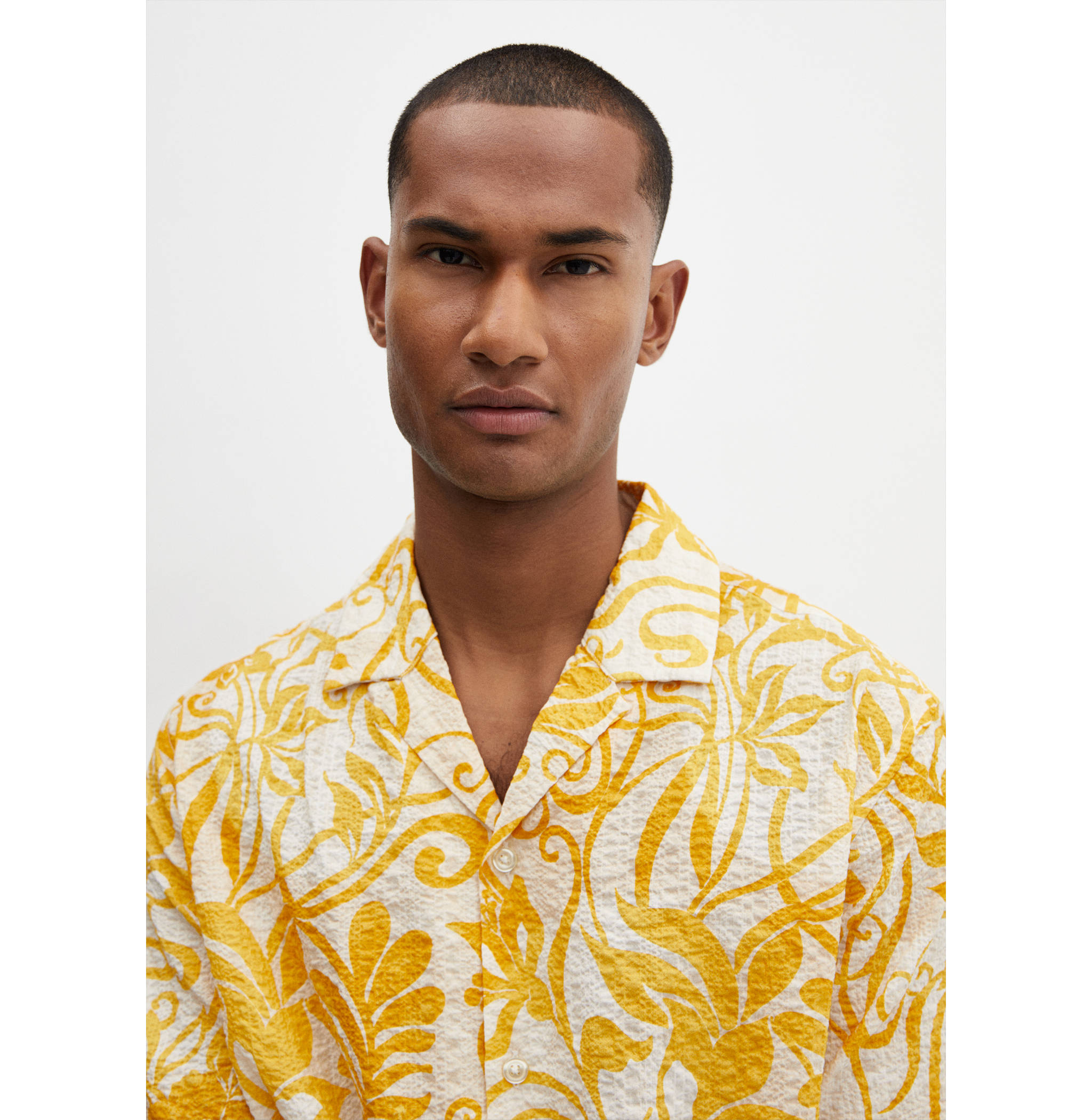 Camisa algodón textura estampada - Detalle del artículo 1