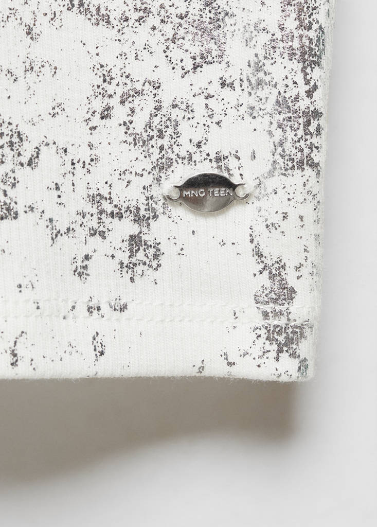 Metallic detail top — Off White