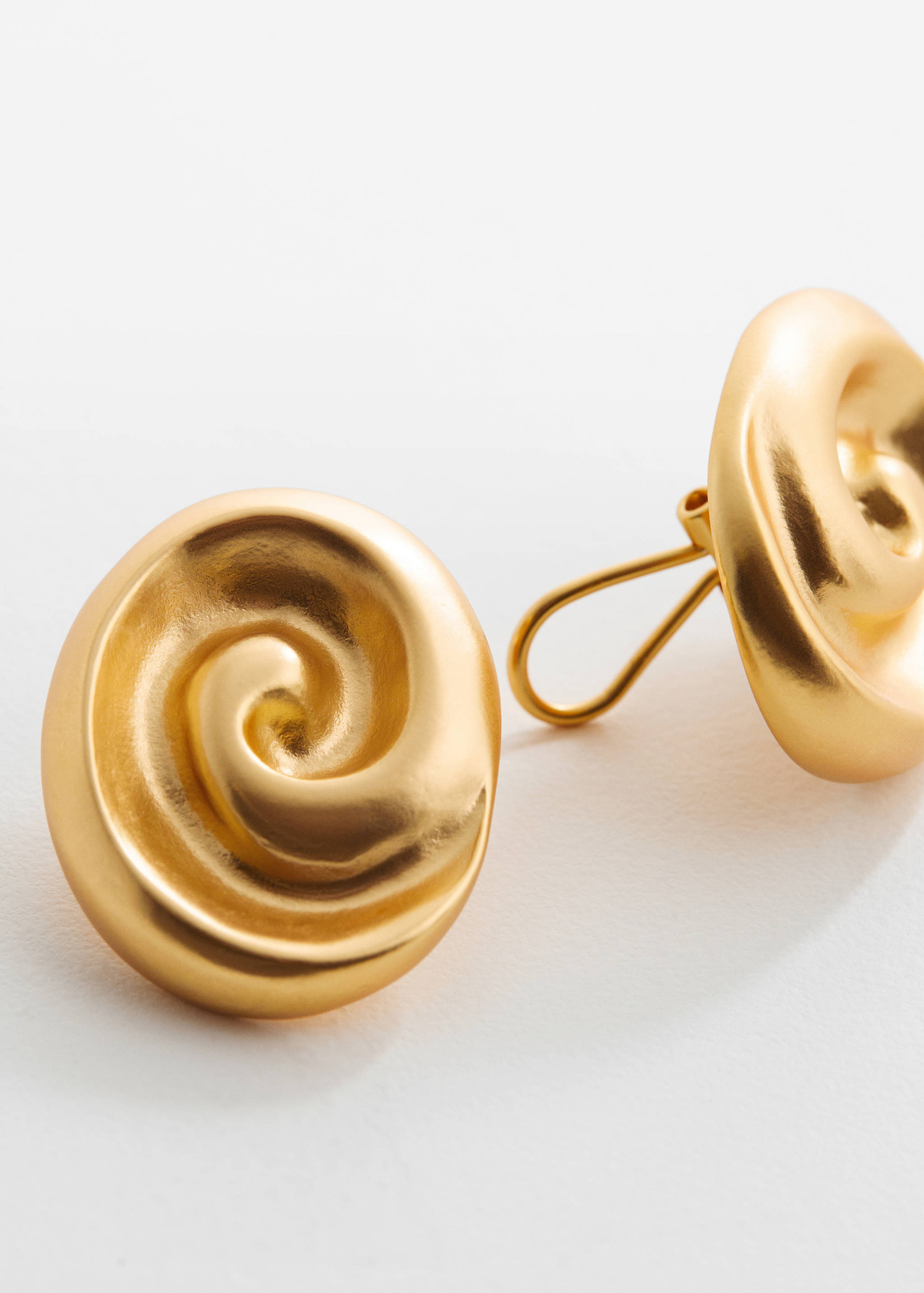 Round spiral earrings - Details of the article 1