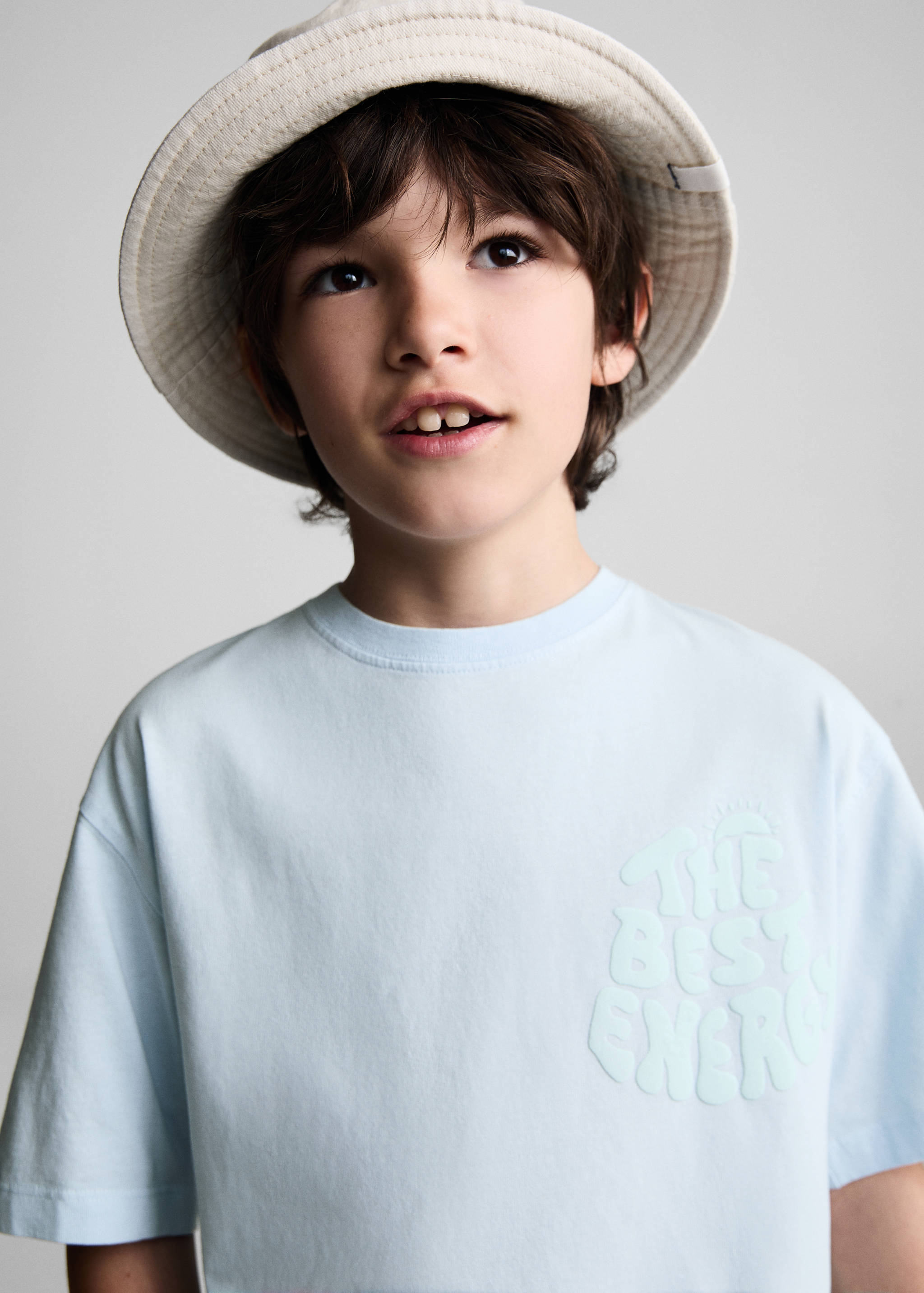 Embossed message t-shirt - Details of the article 1