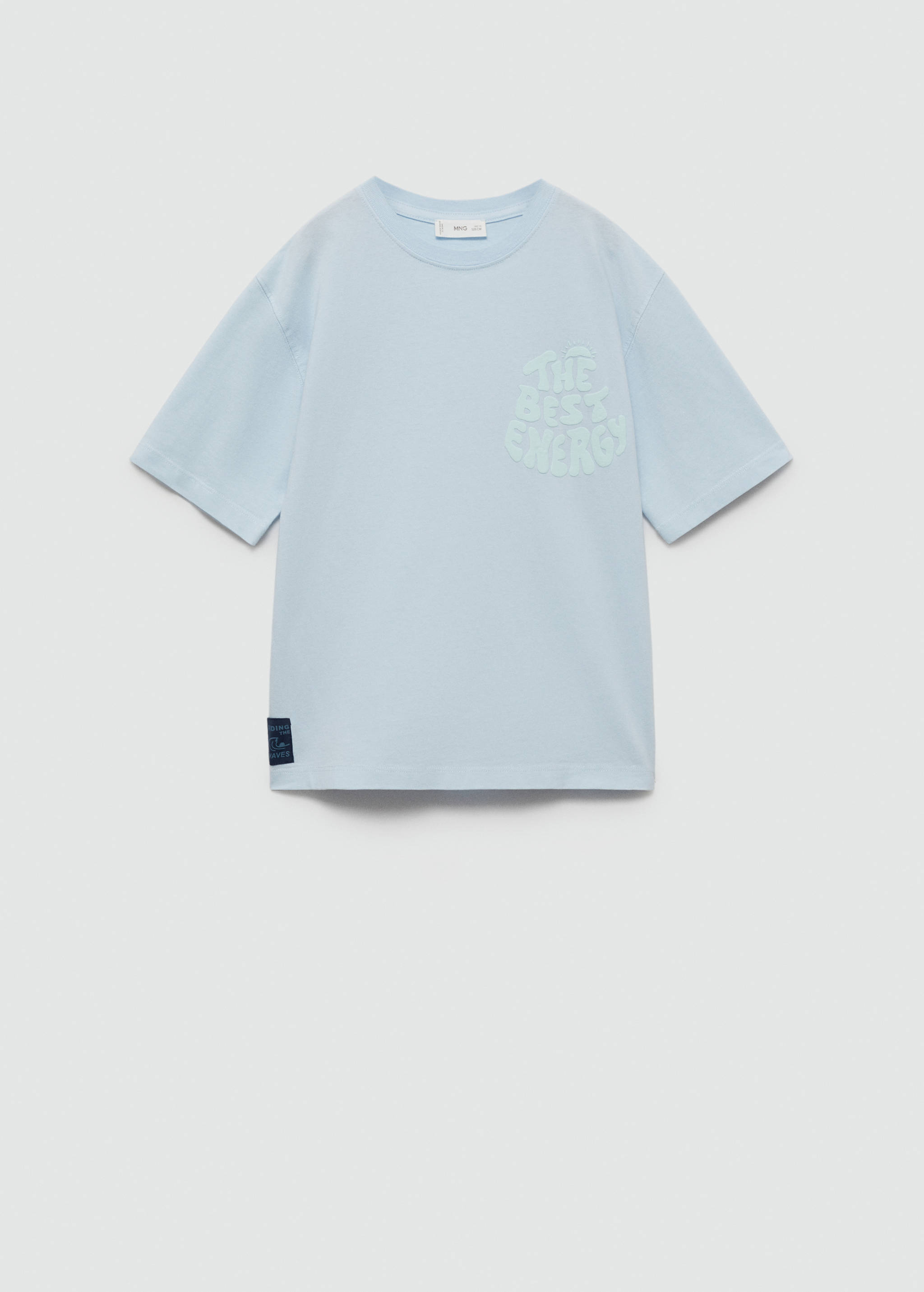 Embossed message t-shirt - Article without model