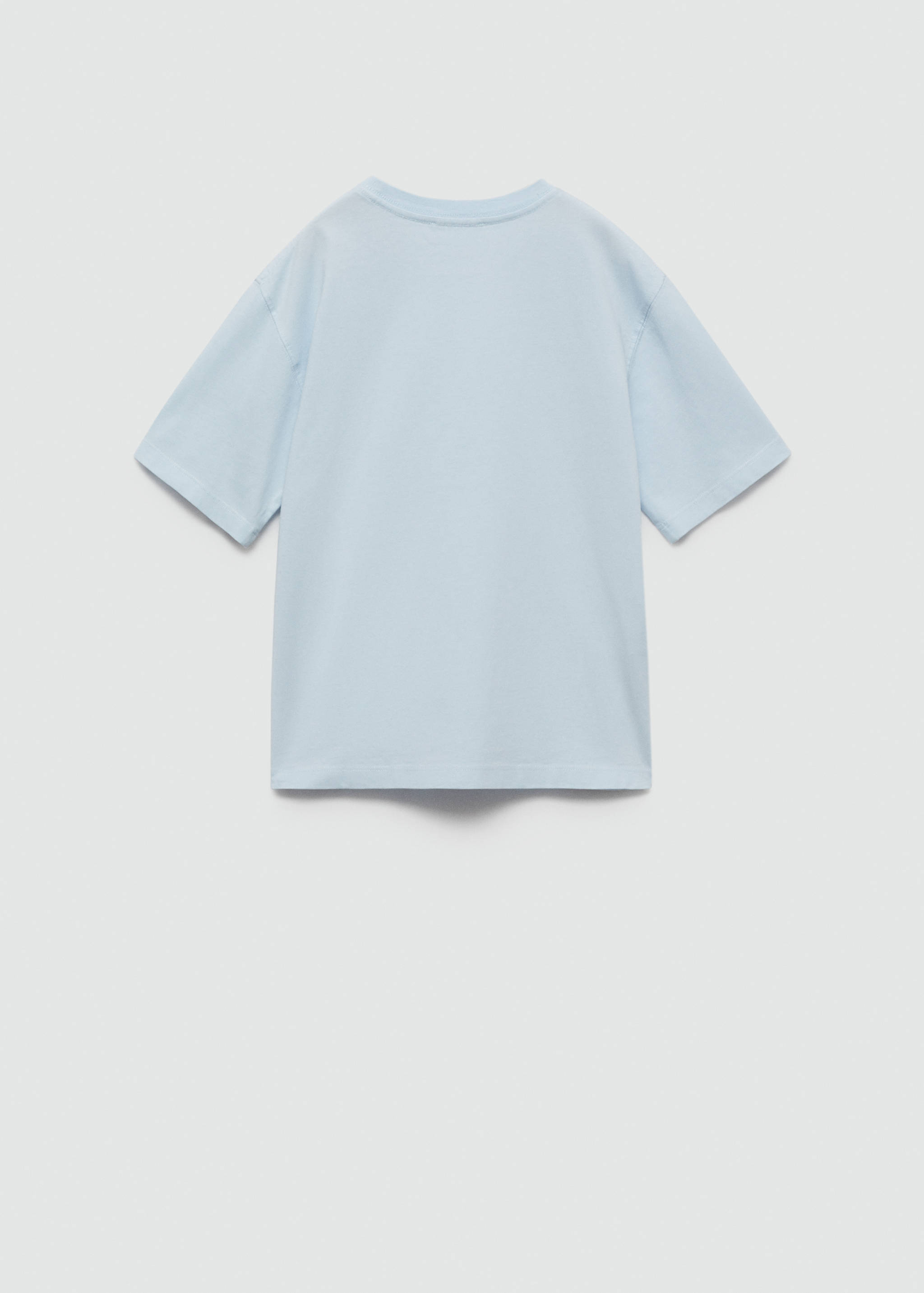 Embossed message t-shirt - Reverse of the article