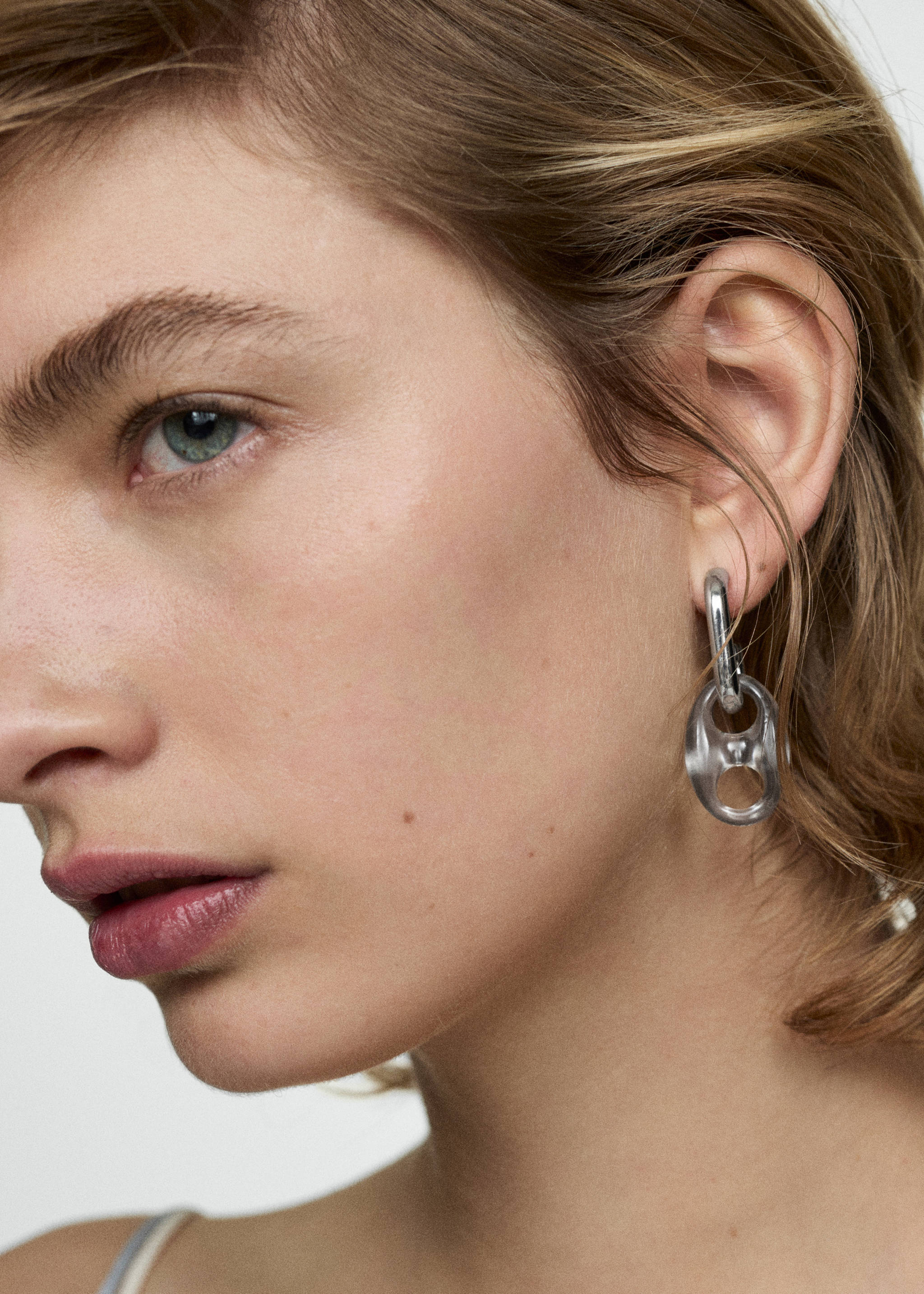 Combined link earrings - Details of the article 9