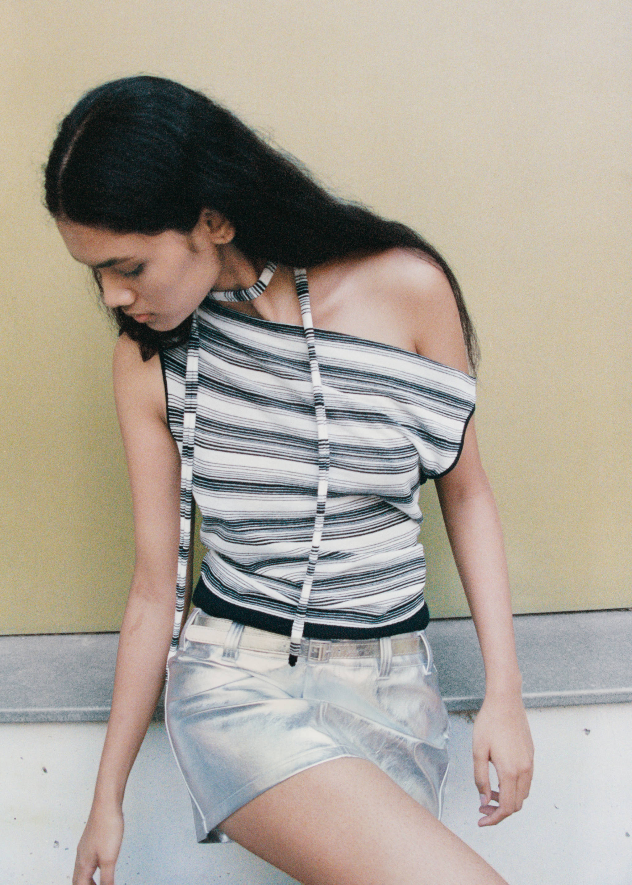 Top rayas chocker cuello barco - Detalle del artículo 6