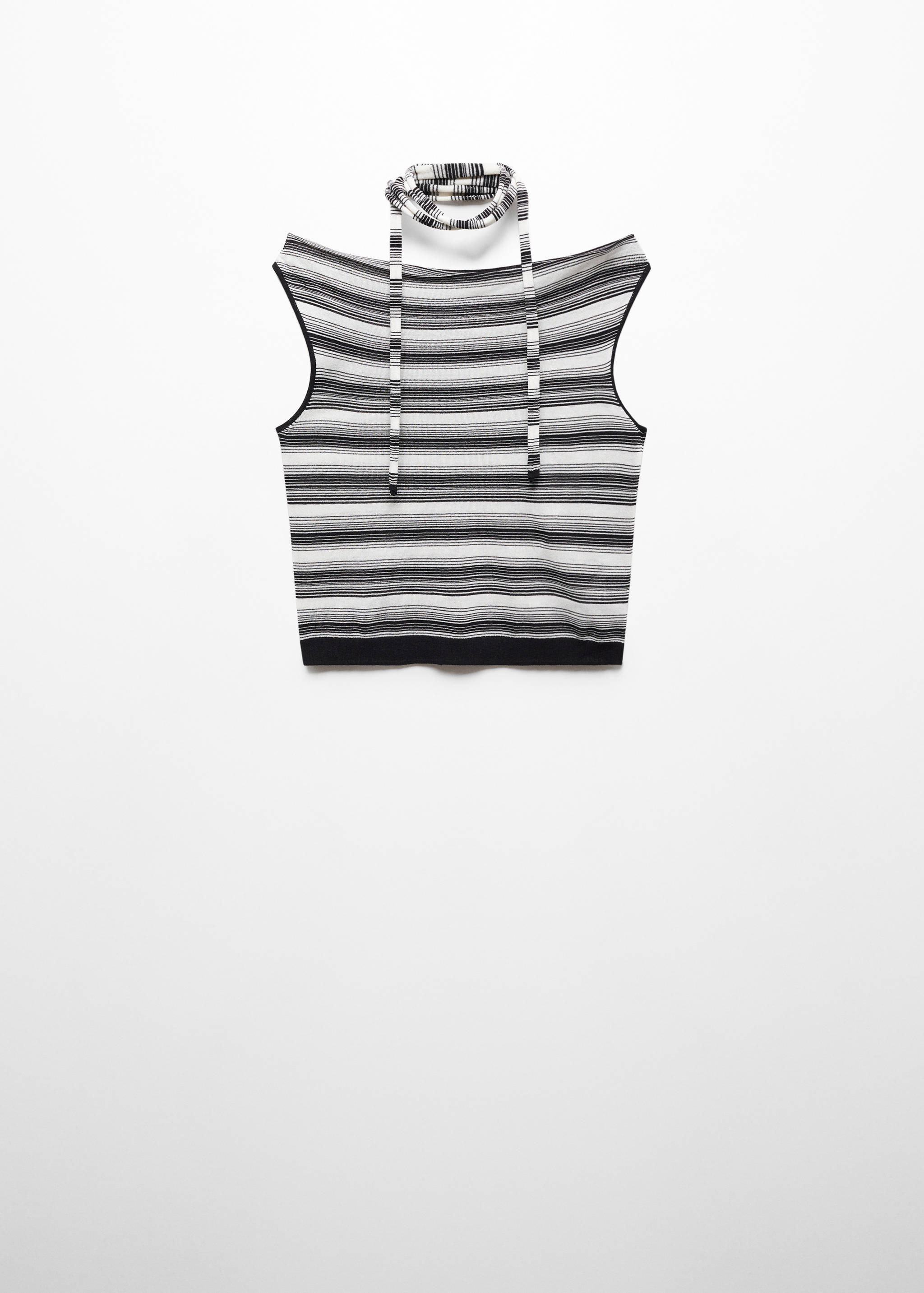 Top rayas chocker cuello barco - Artículo sin modelo