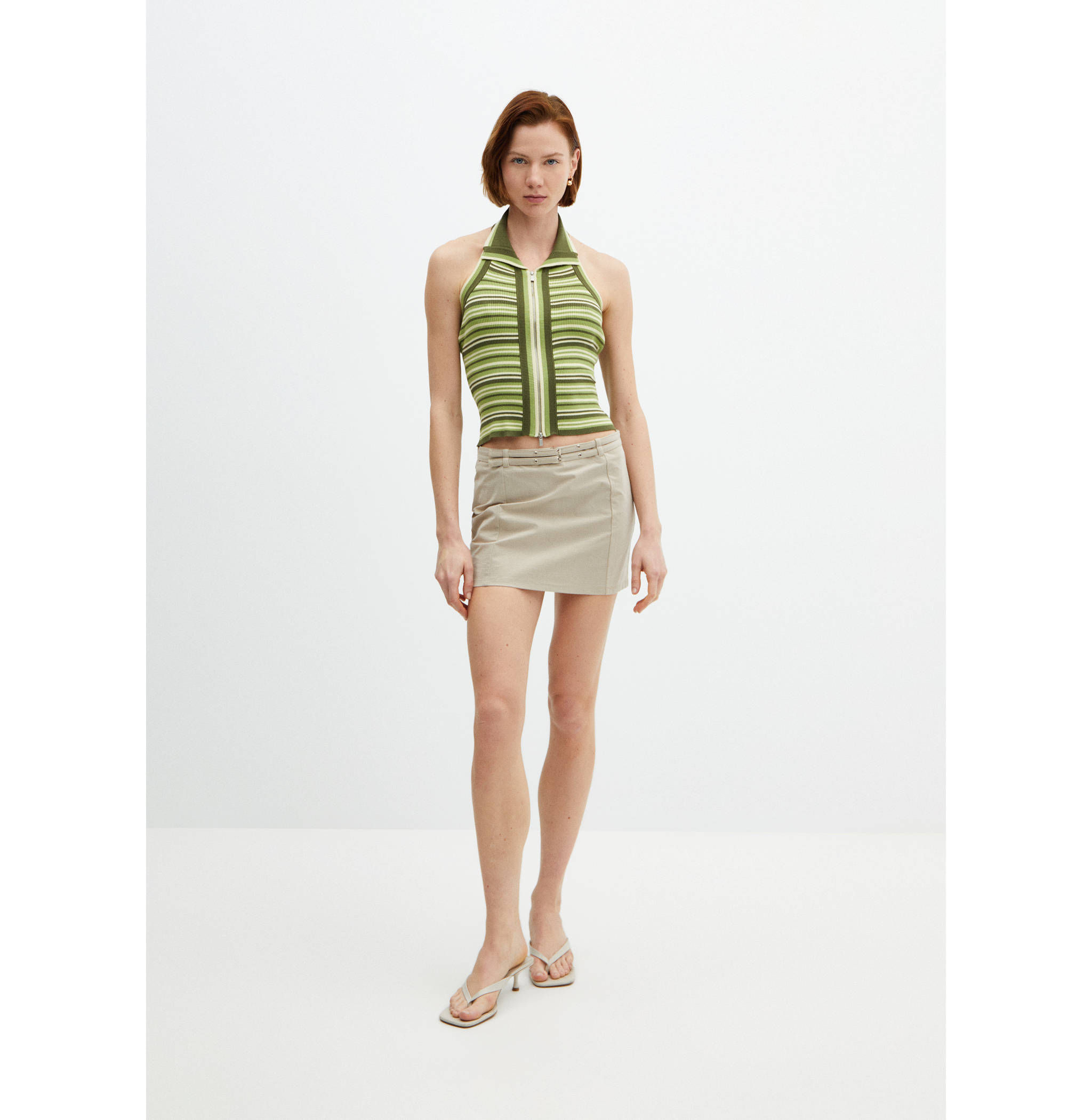 Double-zip knitted top - General plane