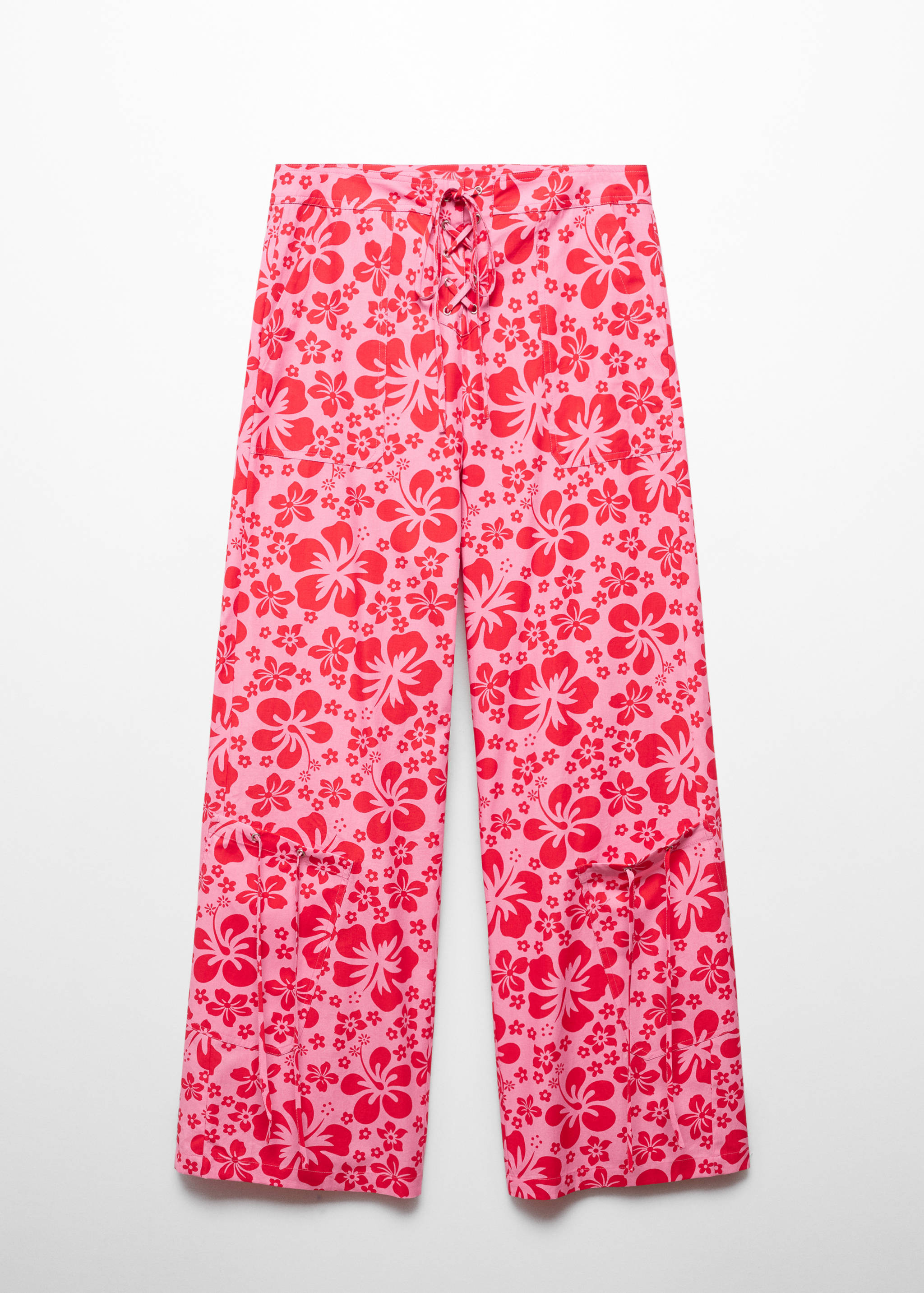 Floral pants with cargo pockets - Article without model