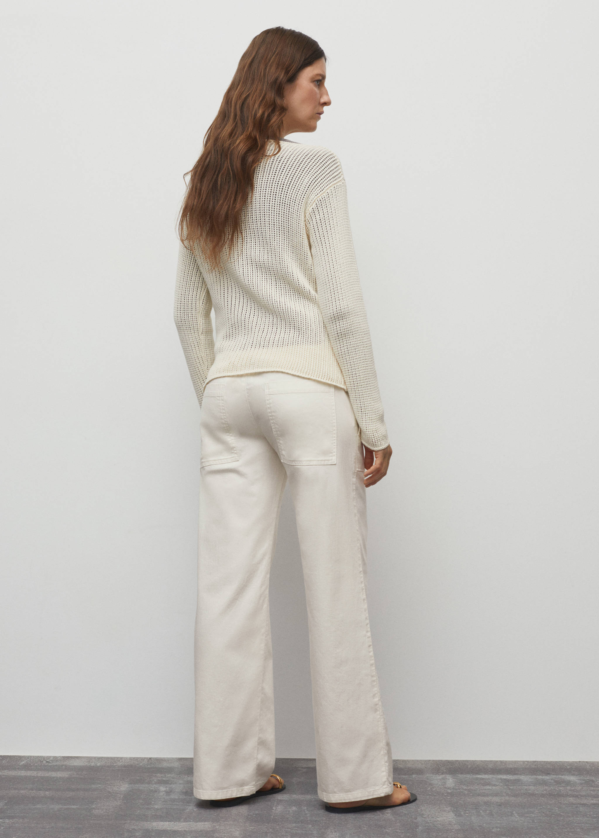Pantalon coton cordon de serrage - Verso de l’article