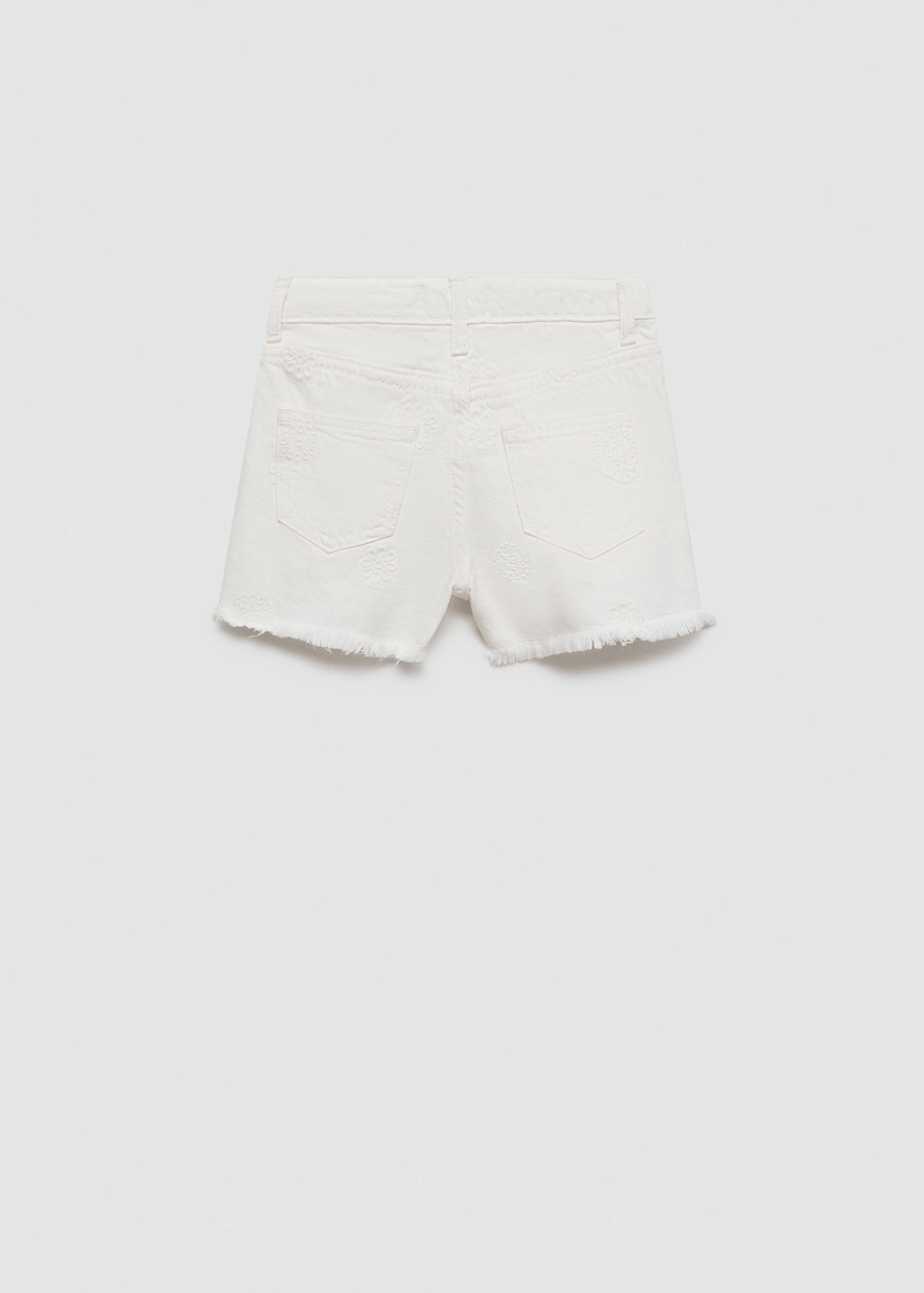 Short brodé effiloché - Verso de l’article