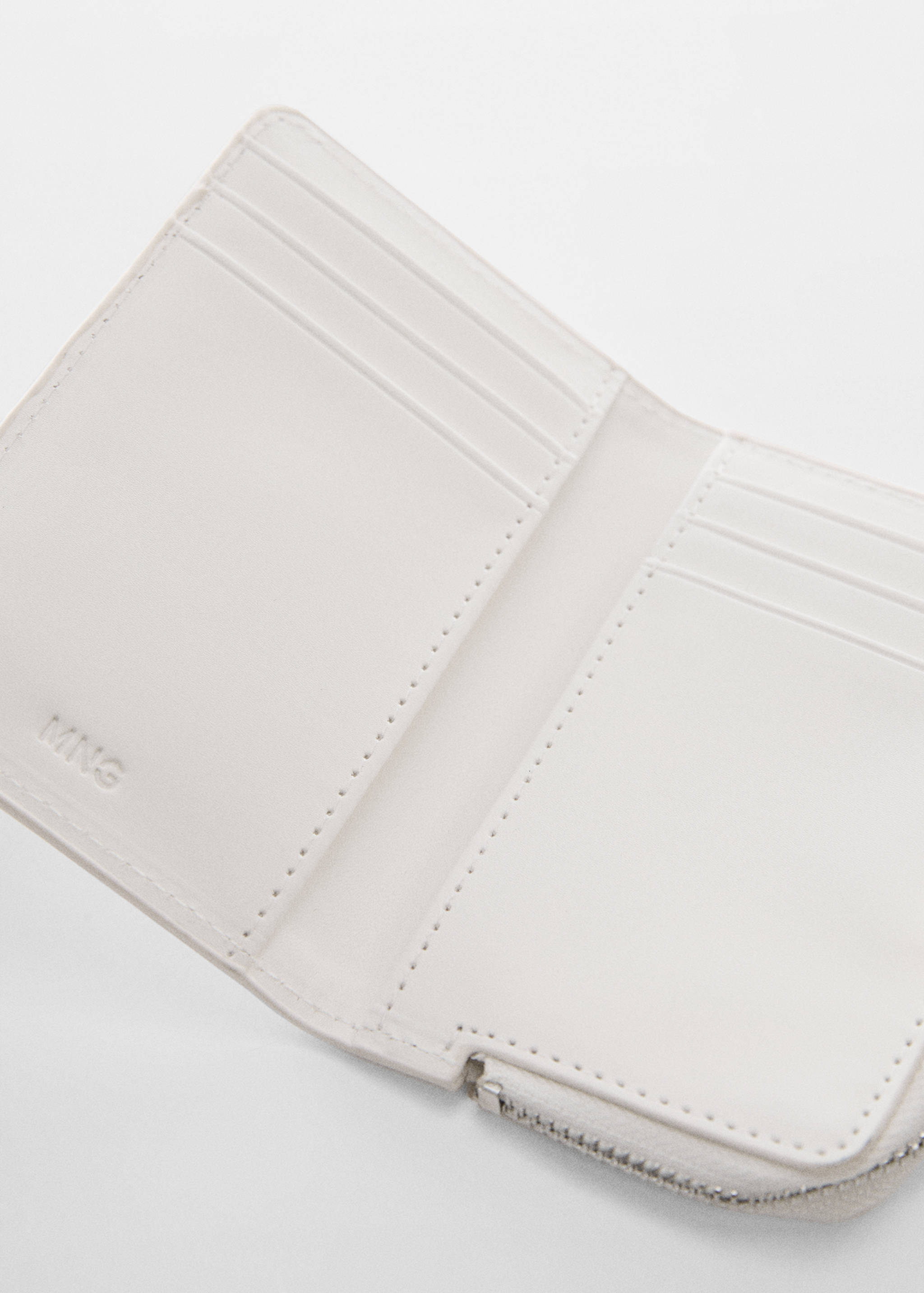 Wallet with flap and logo - Medium plane